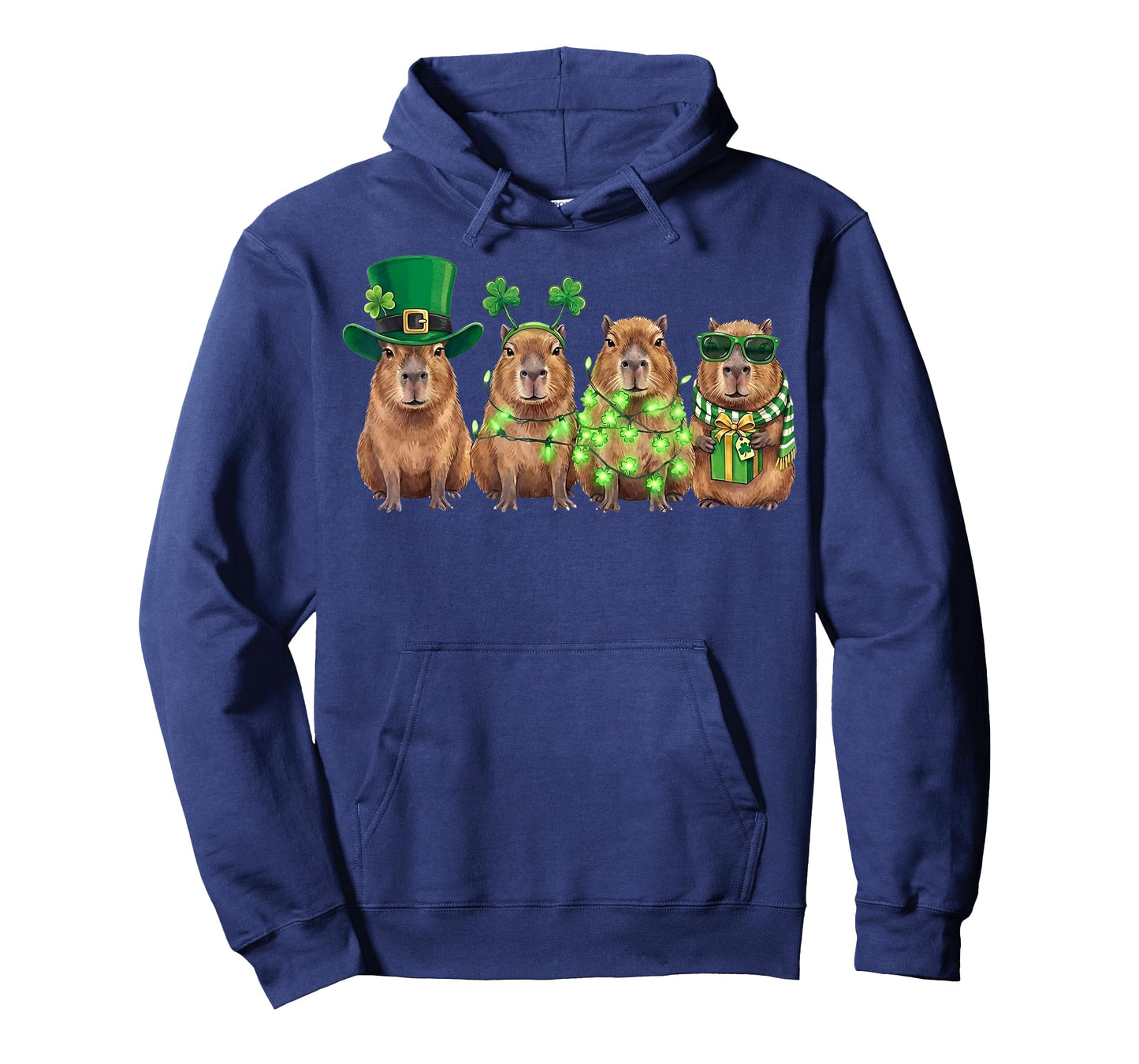 Capybara St Patricks Day Funny Capybaras Lover Men Kids T-Shirt