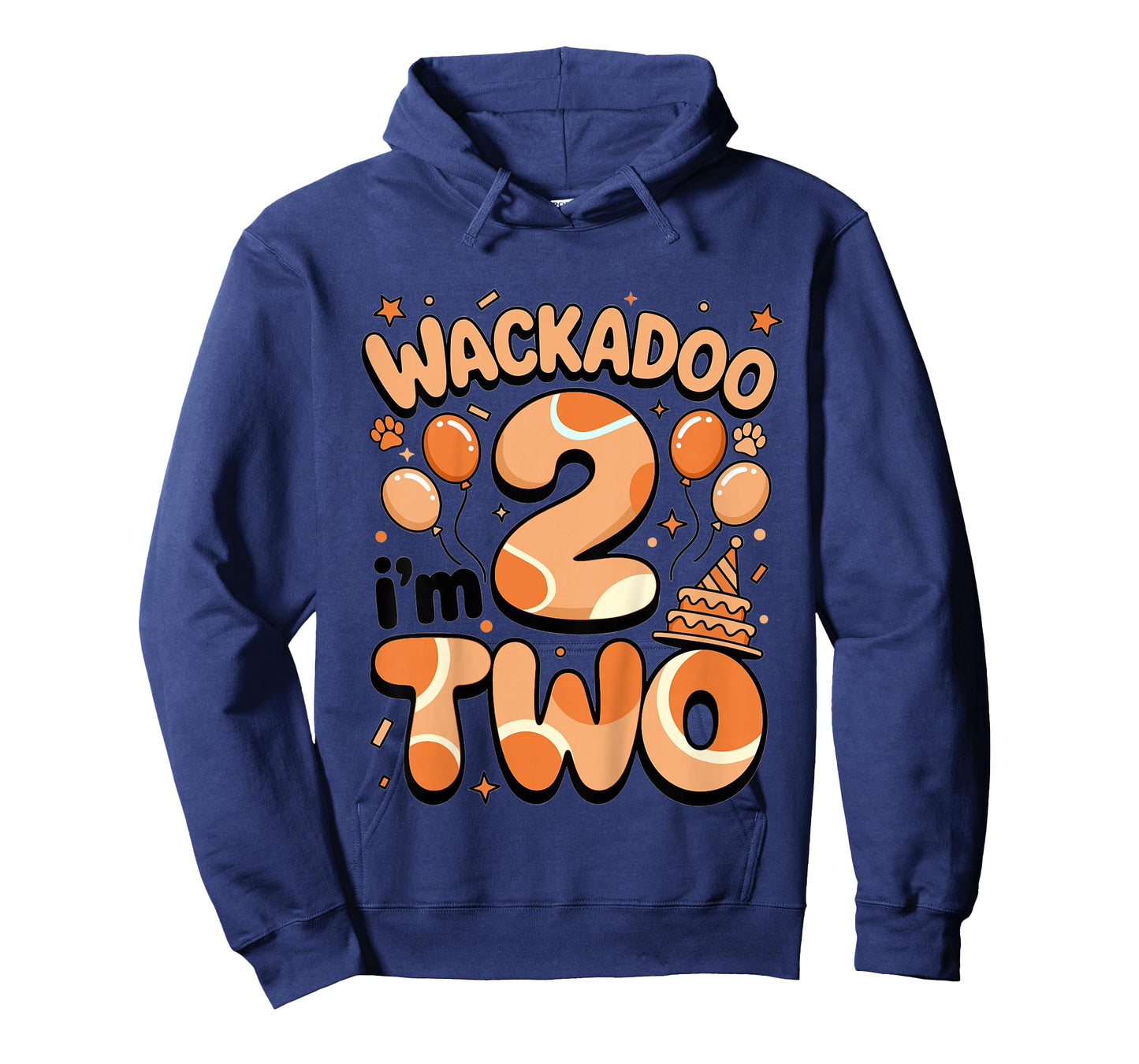 Wackadoo I'm Two 2nd Birthday Girl Toddler 2 Year Dog Lover T-Shirt