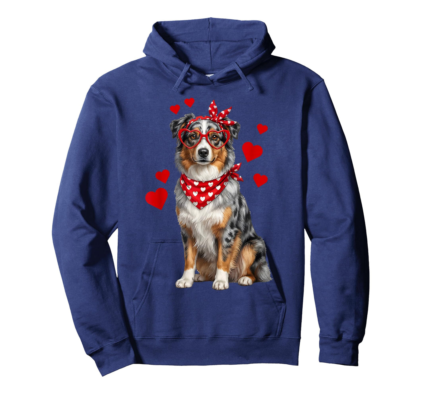 Australian Shepherd Valentines Day Dog Lover Heart T-Shirt