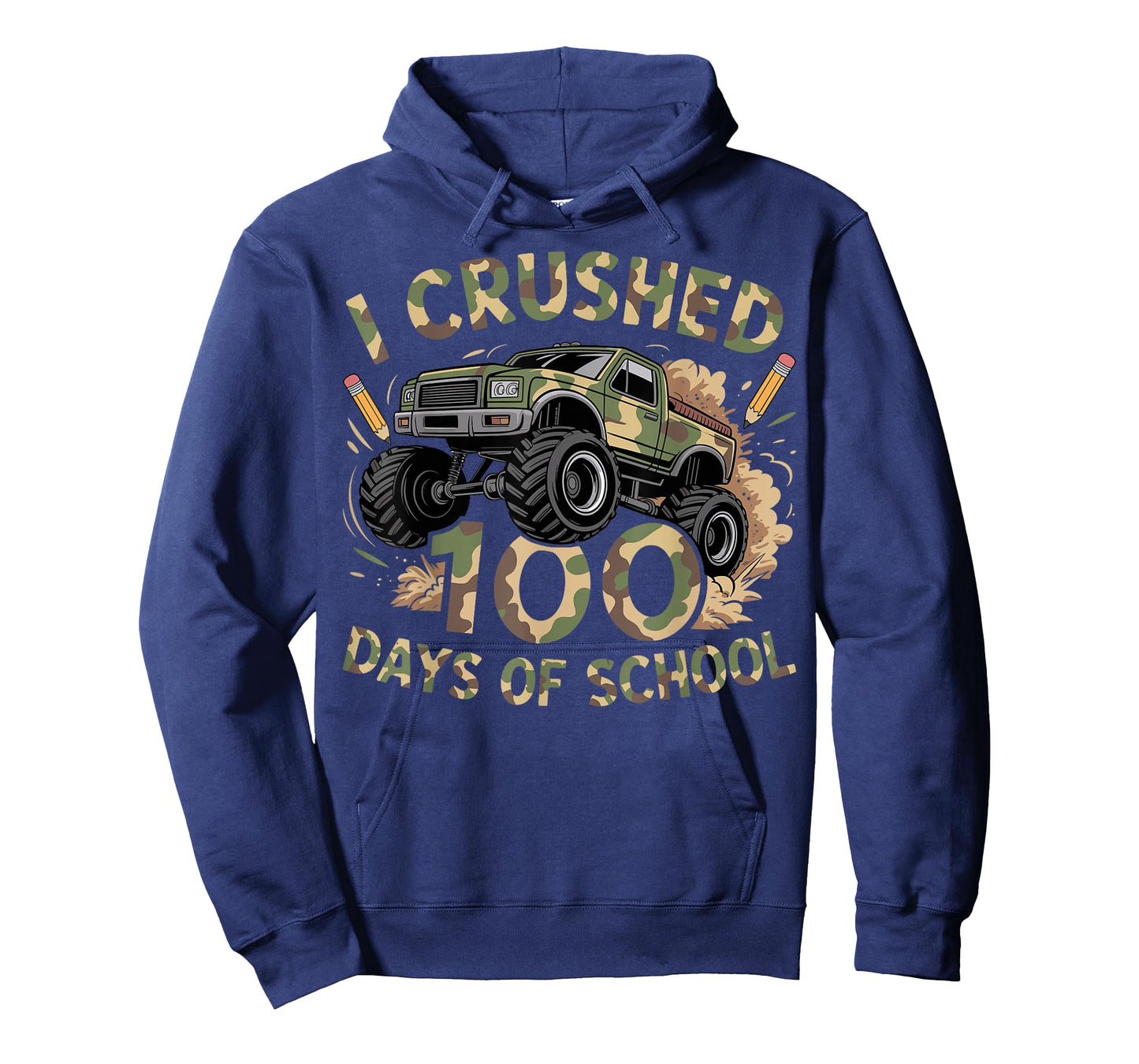 100 Days of School Monster Truck 100th Day of School Boys T-Shirt