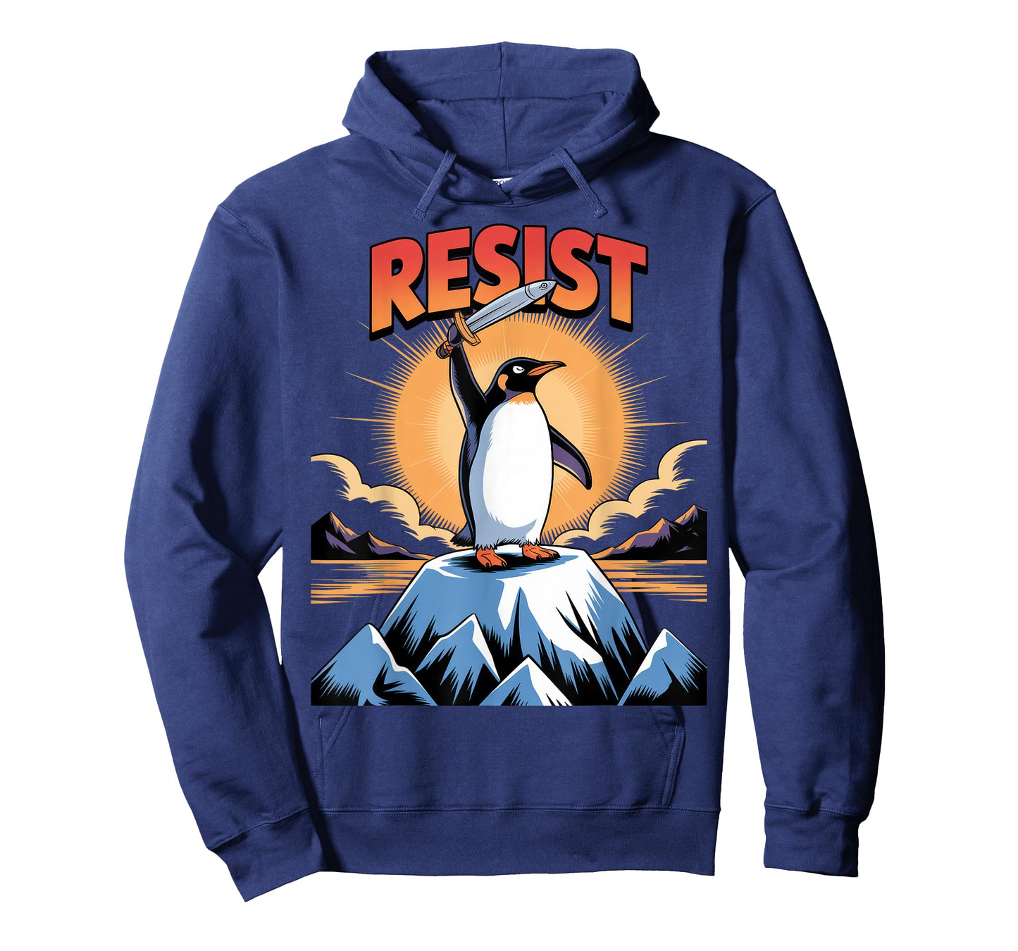 Penguins Protest Against Tariffs Funny Penguin Tariff T-Shirt
