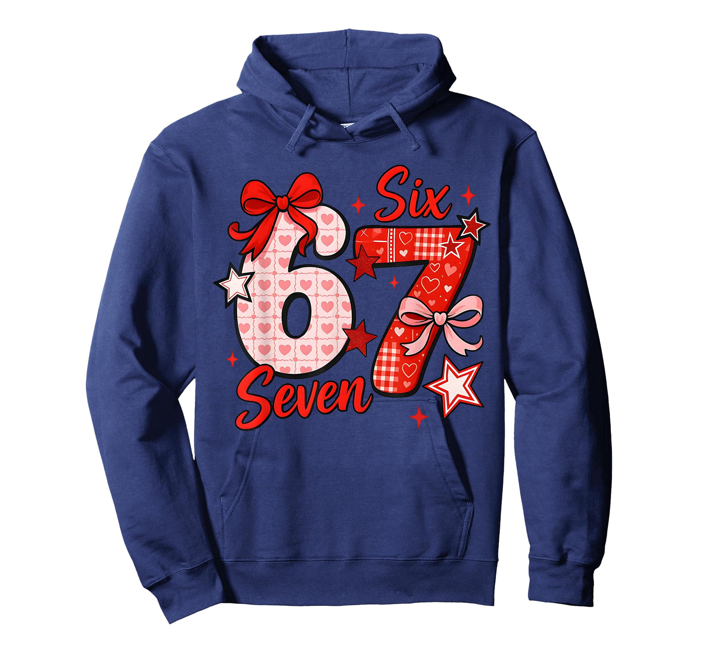 67 Six Seven Coquette Bow Girls Kids Valentines Day 6 7 Meme T-Shirt
