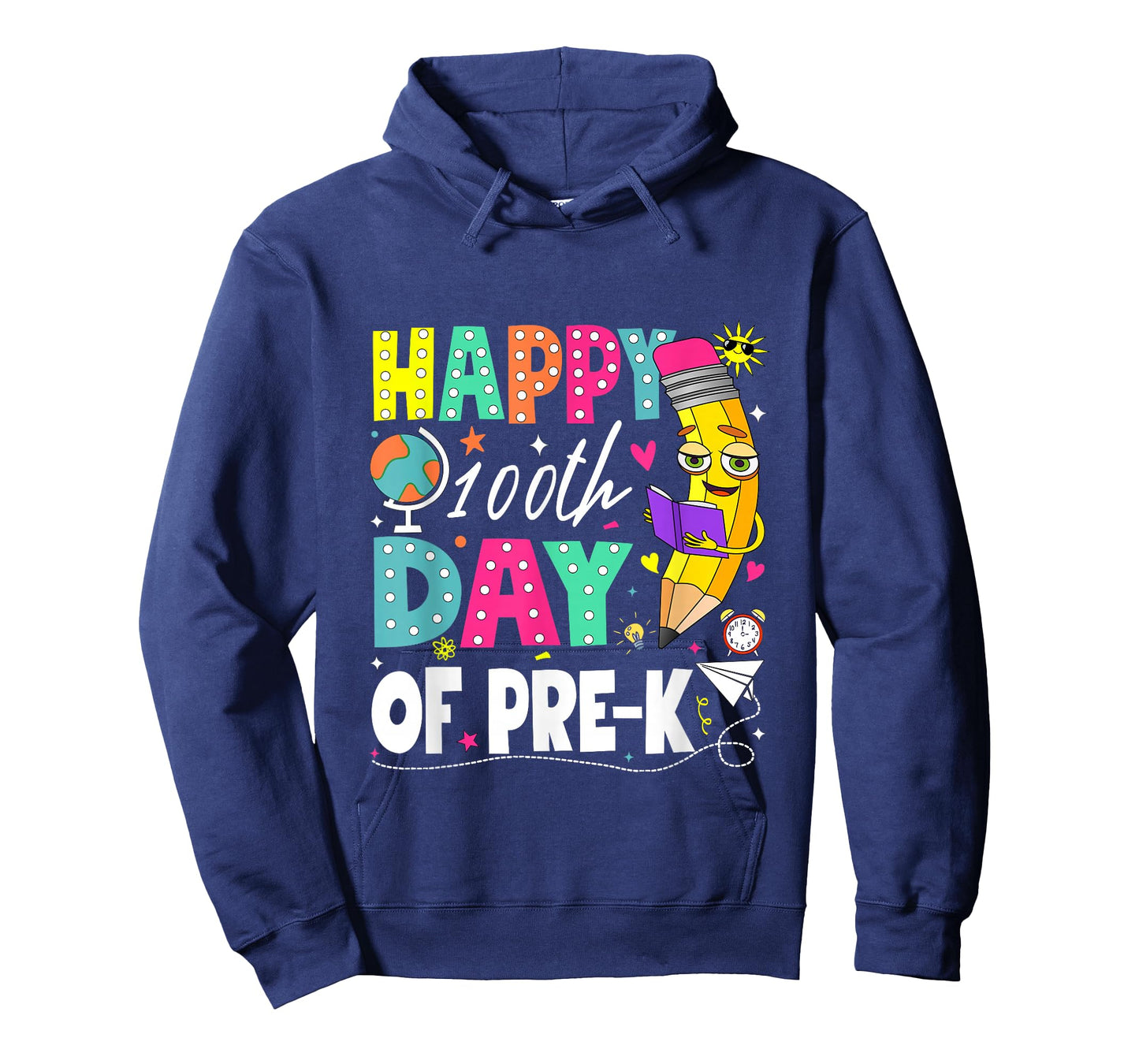 100 Days of Pre-k Happy 100th Day of School Teachers T-Shirt