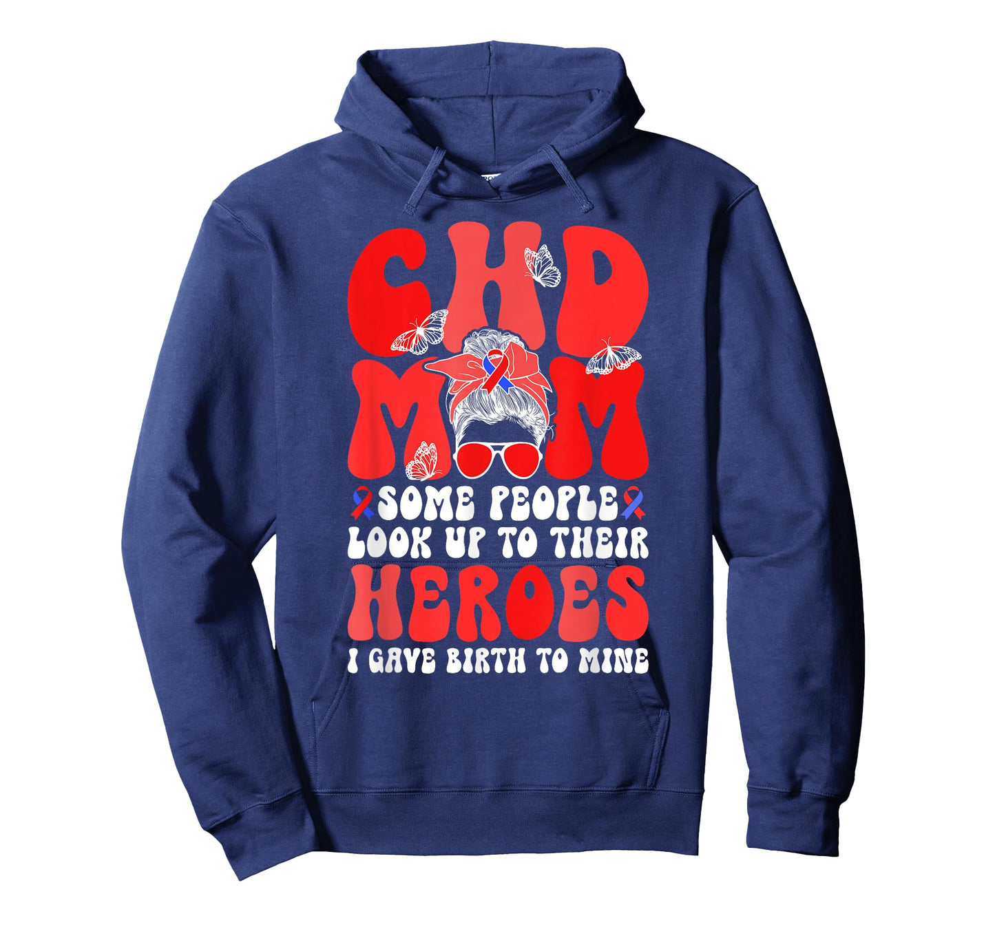 CHD Mom CHD Awareness Groovy Congenital Heart Disease Mom T-Shirt