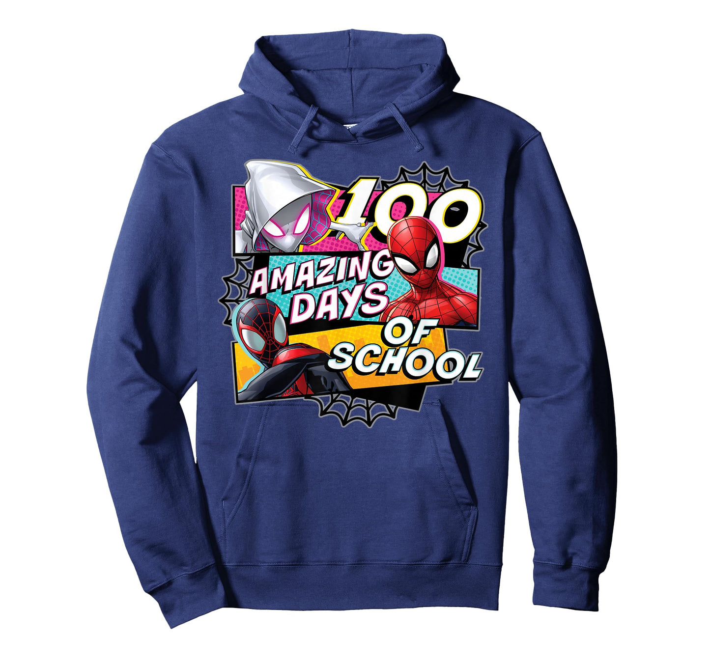Marvel Super Heroes Team Spidey 100 Days of School 100th Day T-Shirt