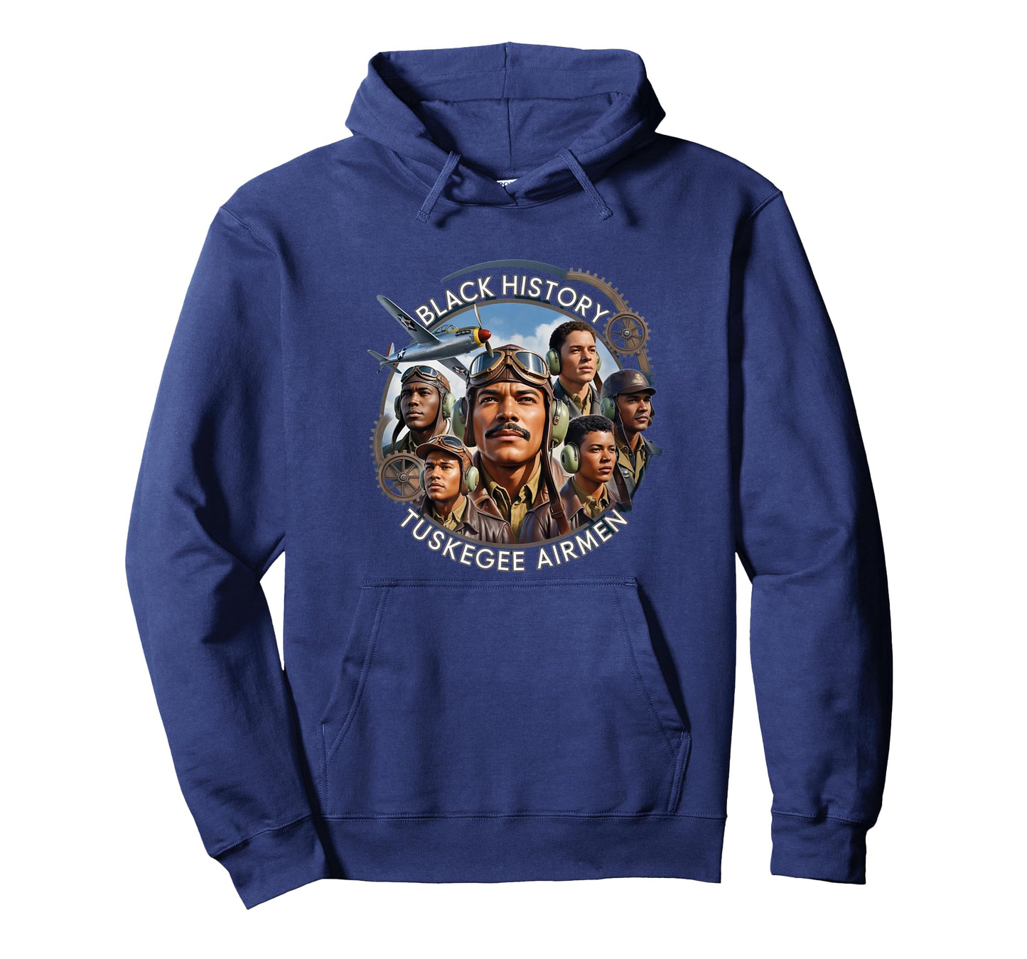 Retro Black Airmen Black History World War 2 Tuskegee Pilots T-Shirt
