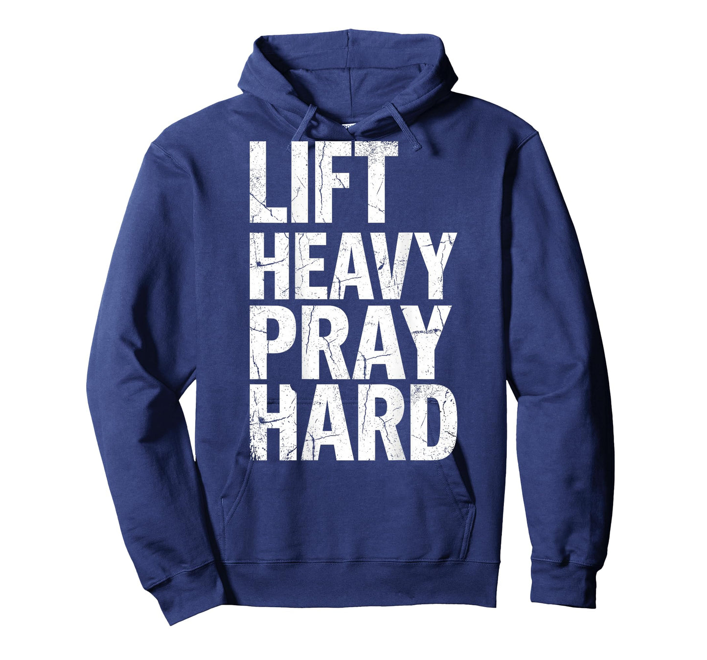 Lift Heavy Pray Hard Gym Workout Christian Religion Jesus T-Shirt