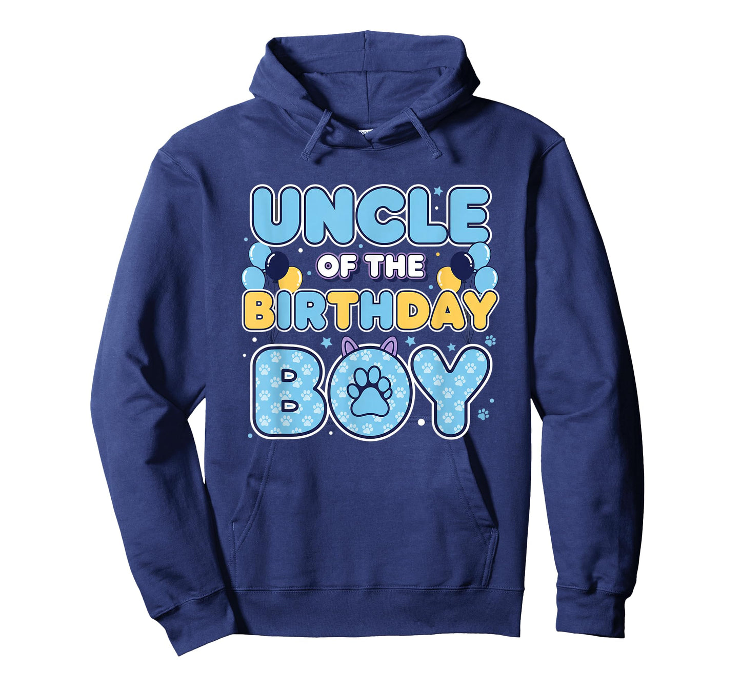 Uncle of The Birthday Boy Family Matching Birthday Party Paw T-Shirt