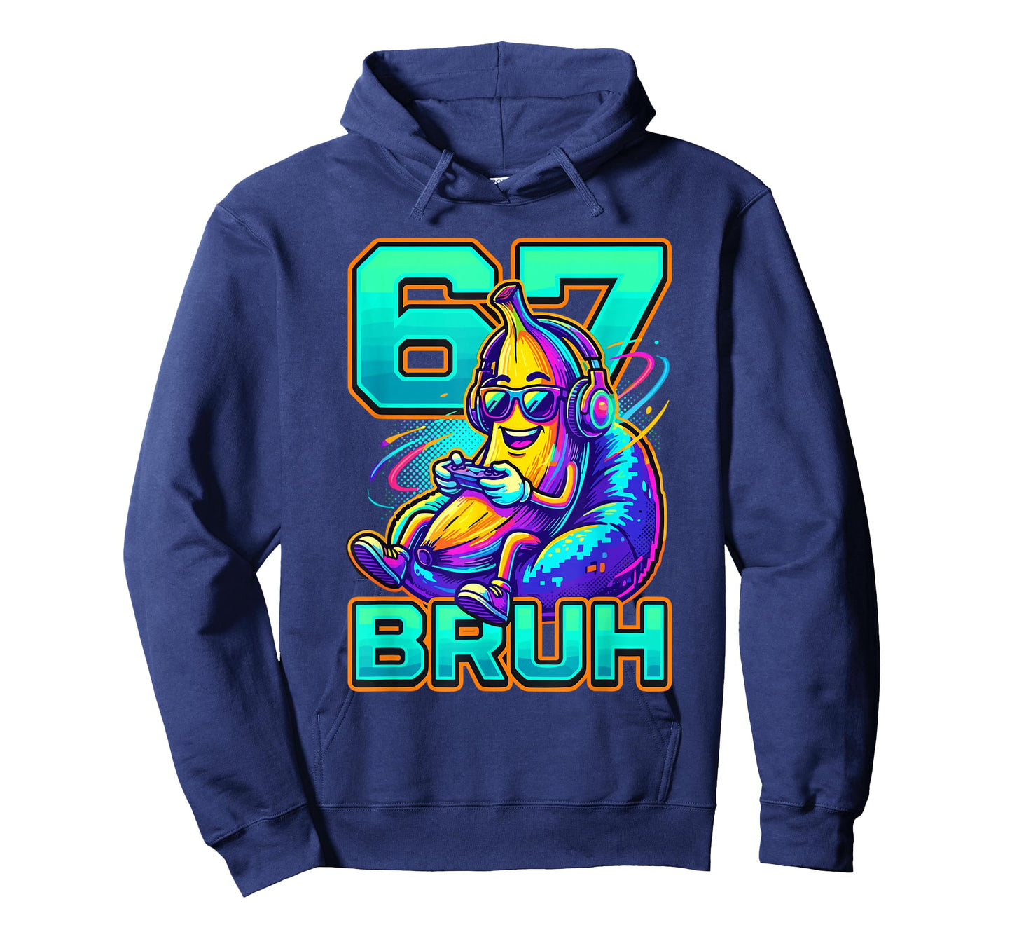 6 7 Funny Banana Gamer 67 Bruh Controller Gaming Six Seven T-Shirt
