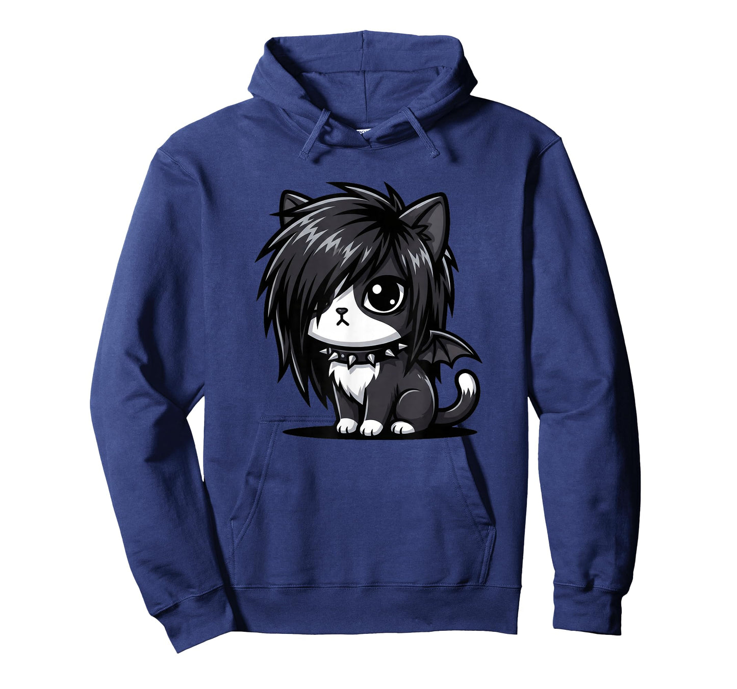 Cute Goth Girl Emo Gothic Cat Grunge Kitty Kawaii Kids Boys T-Shirt