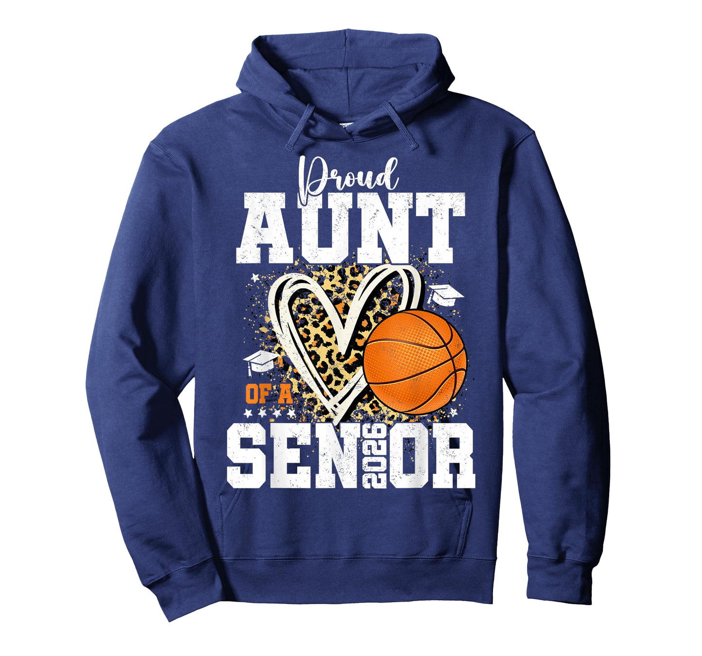 Proud Aunt of A 2026 Senior Graduate Basketball Leopard T-Shirt