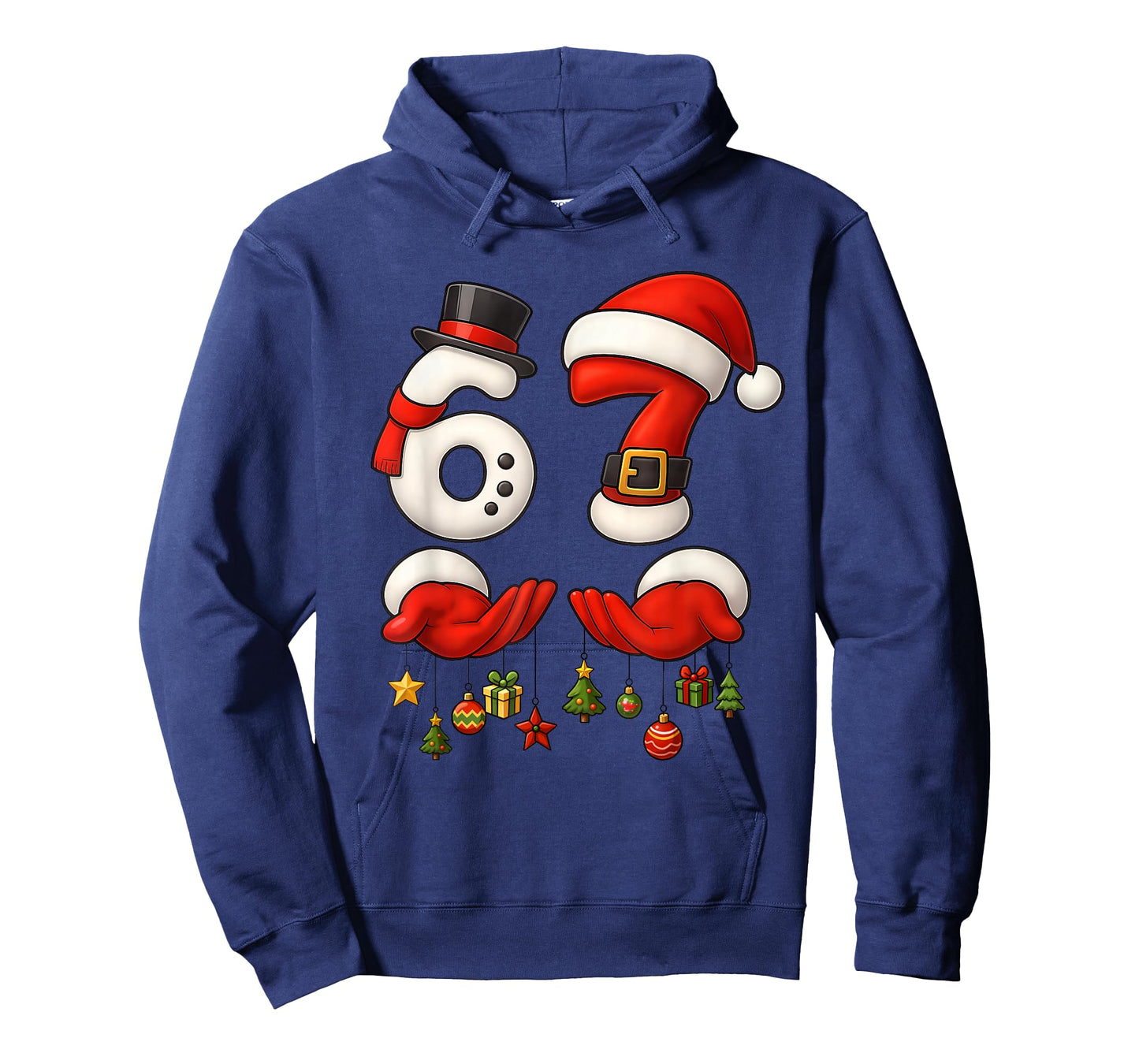 67 Christmas Meme Funny 6 7 Hands Gen Alpha Slang Six Seven T-Shirt