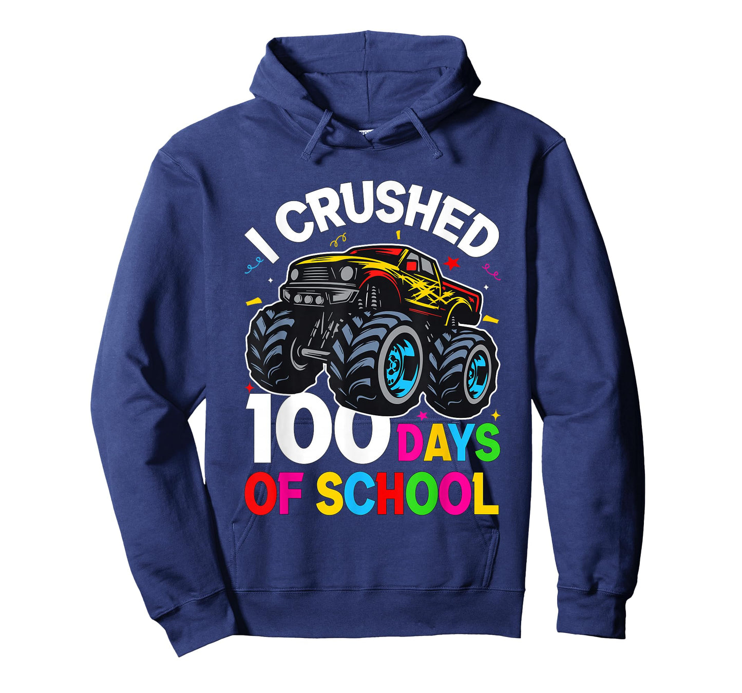 I Crushed 100 Days of School Truck 100th Day of School Kids T-Shirt