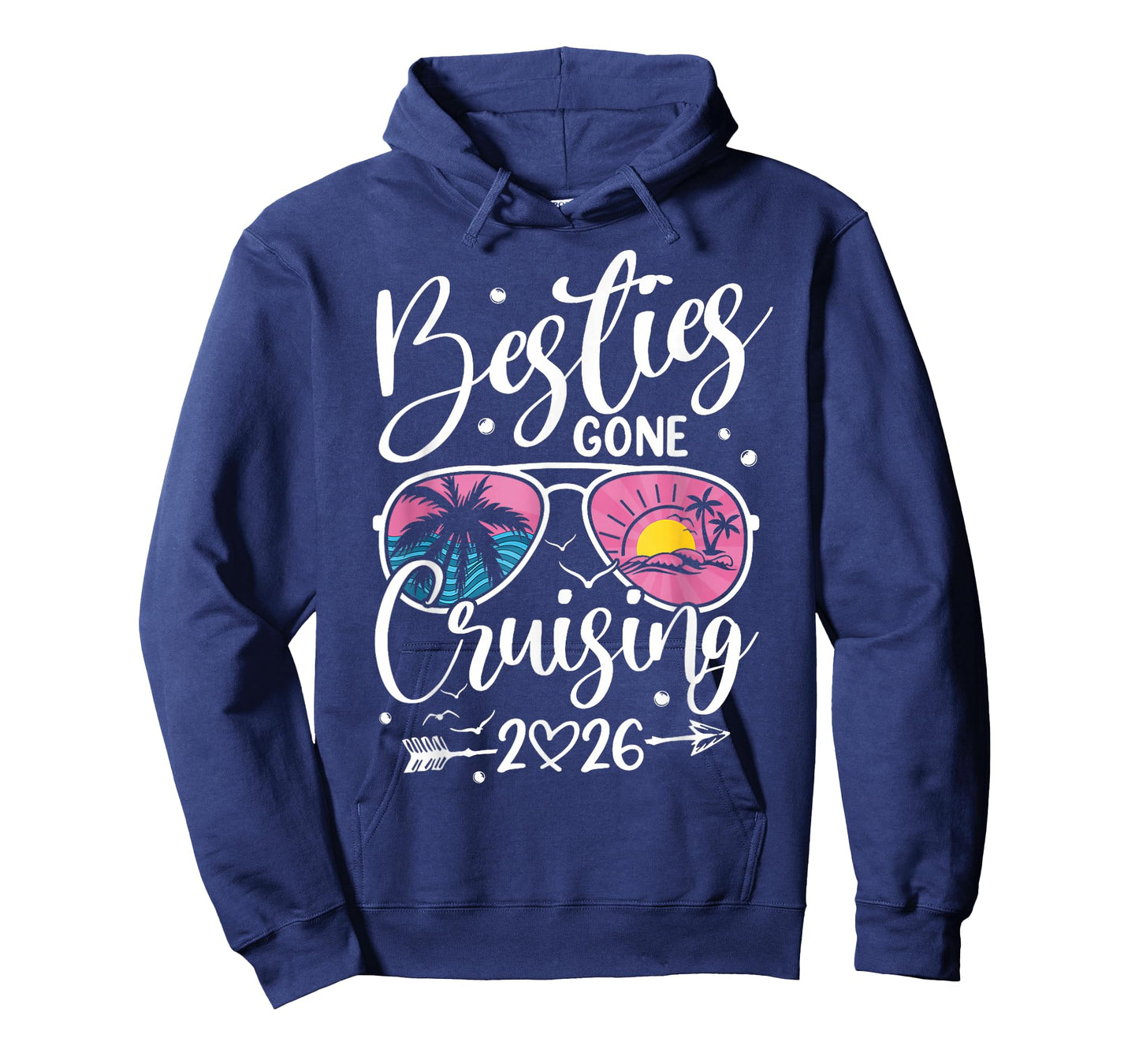 Besties Gone Cruising 2026 Girls Matching Women Cruise T-Shirt