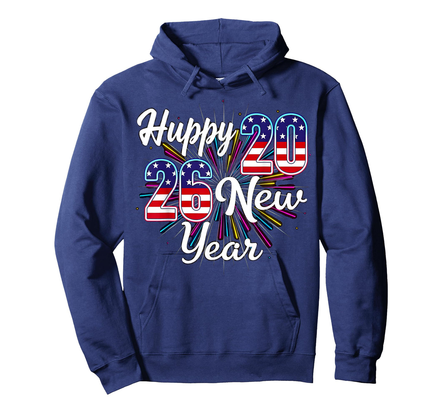 Happy 2026 New Year Patriotic Fireworks Design Party eve T-Shirt