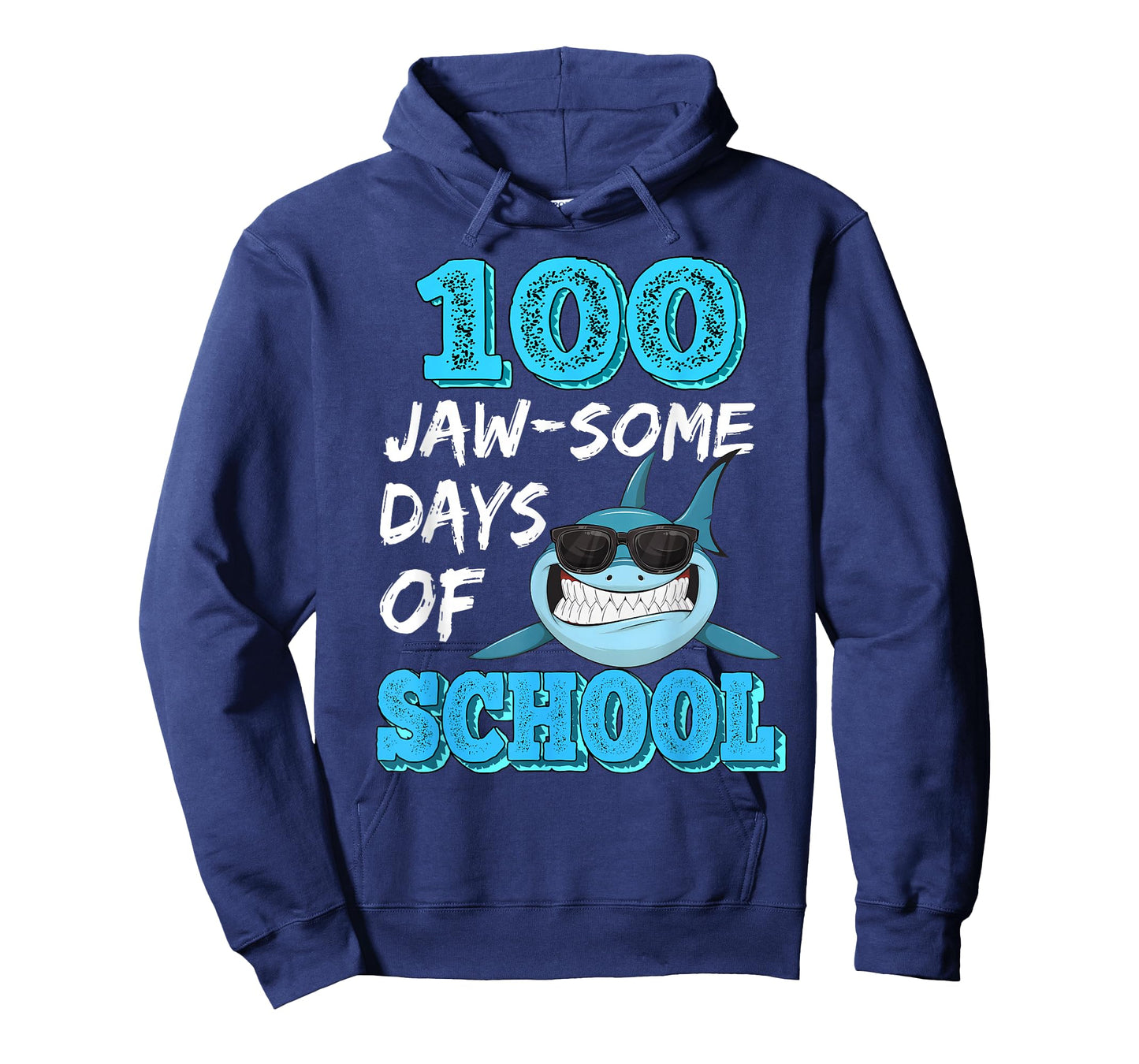 100 jaw-Some Days of School Shark 100 Days of School Shirt T-Shirt