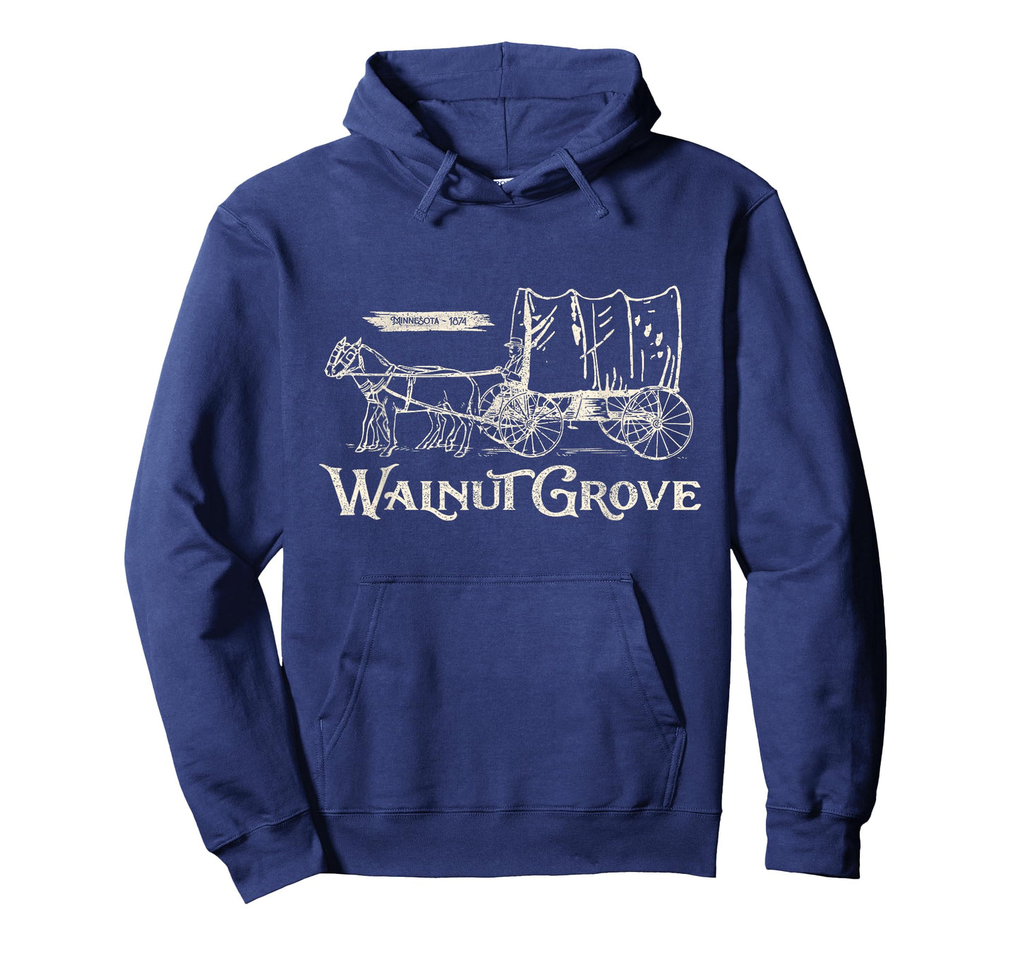 Walnut Grove Minnesota USA est. 1874, Prairie Wagon T-Shirt