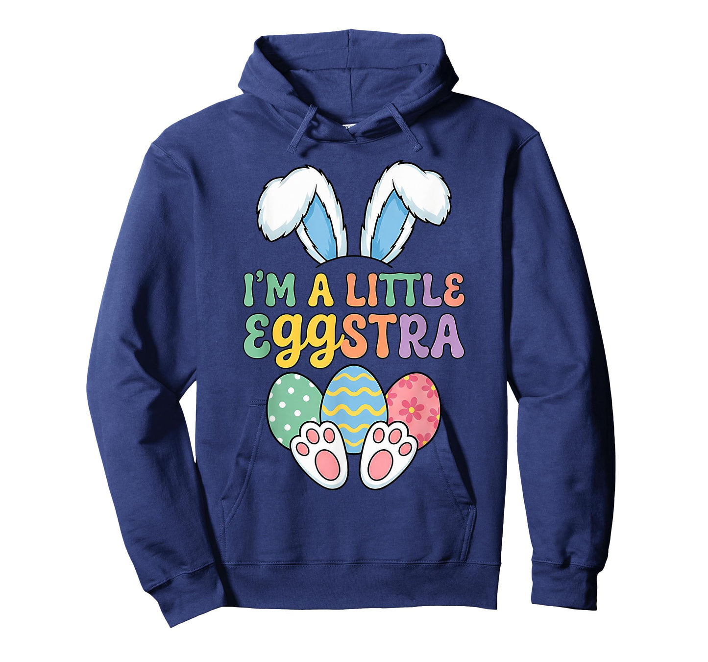 Kids Easter I’m Little Eggstra Easter Kid Boys Girls Toddler T-Shirt