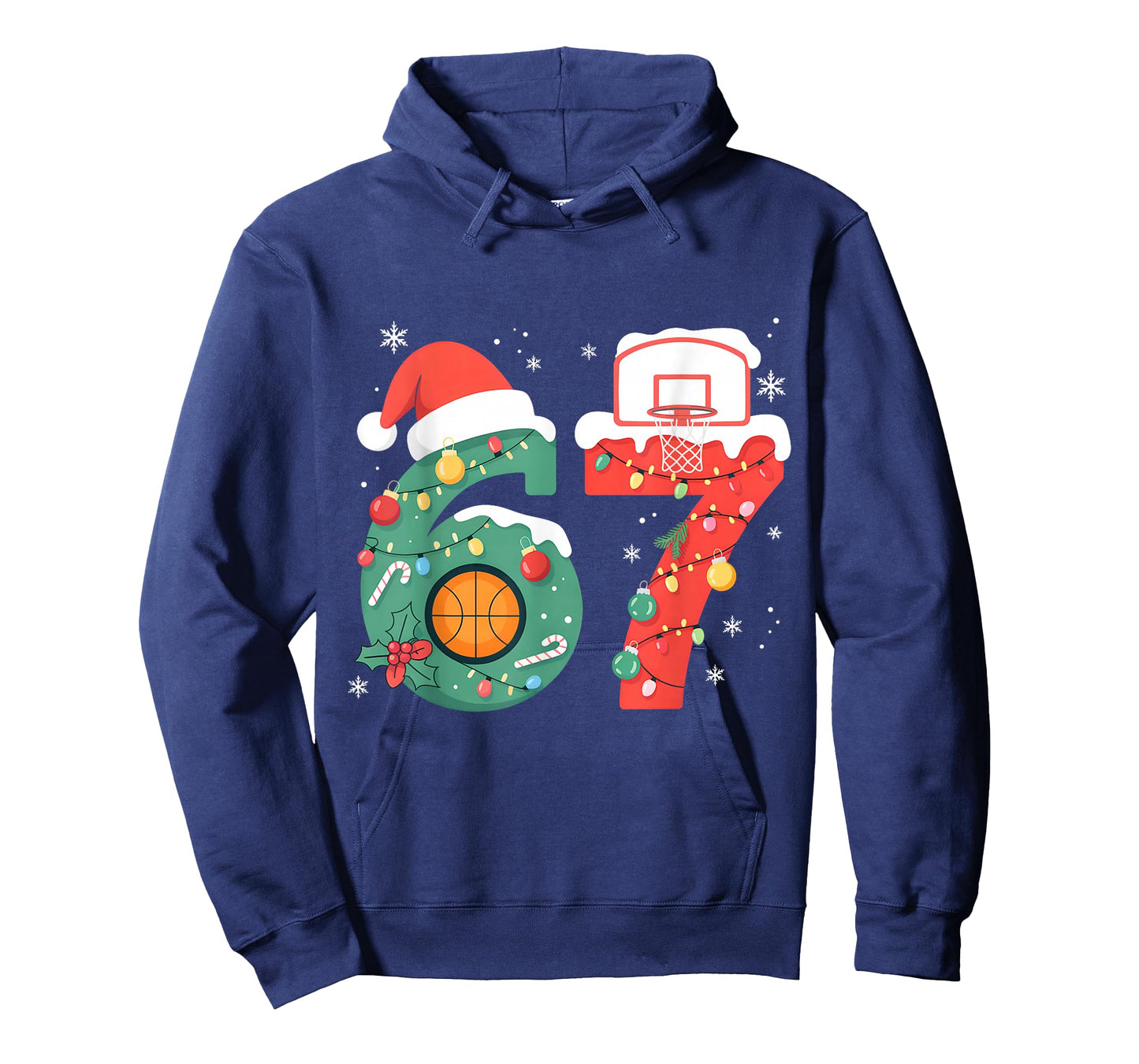 67 Christmas Basketball 6 7 Meme Boys Six Seven Christmas T-Shirt