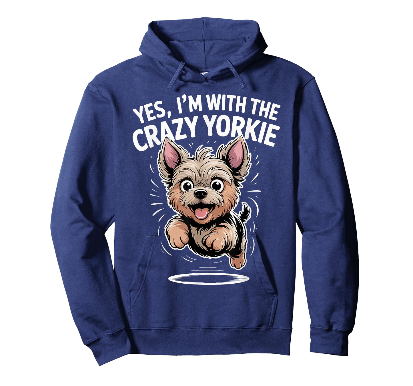 Funny Yorkie Dog Yes I'm with The Crazy Yorkshire Terrier T-Shirt