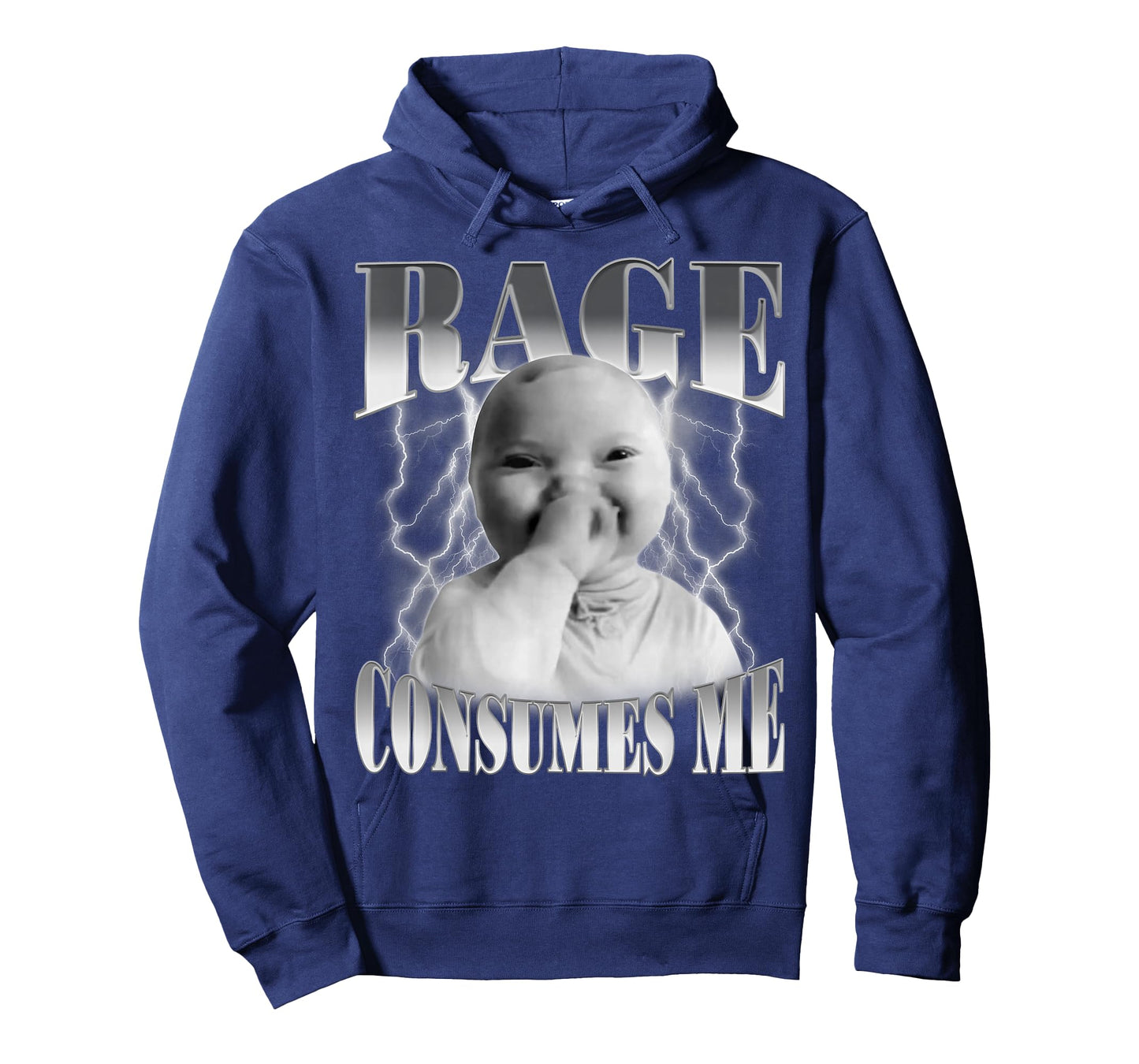 Rage Consumes Me Funny Ai Baby Holding Laugh Brainrot Meme T-Shirt
