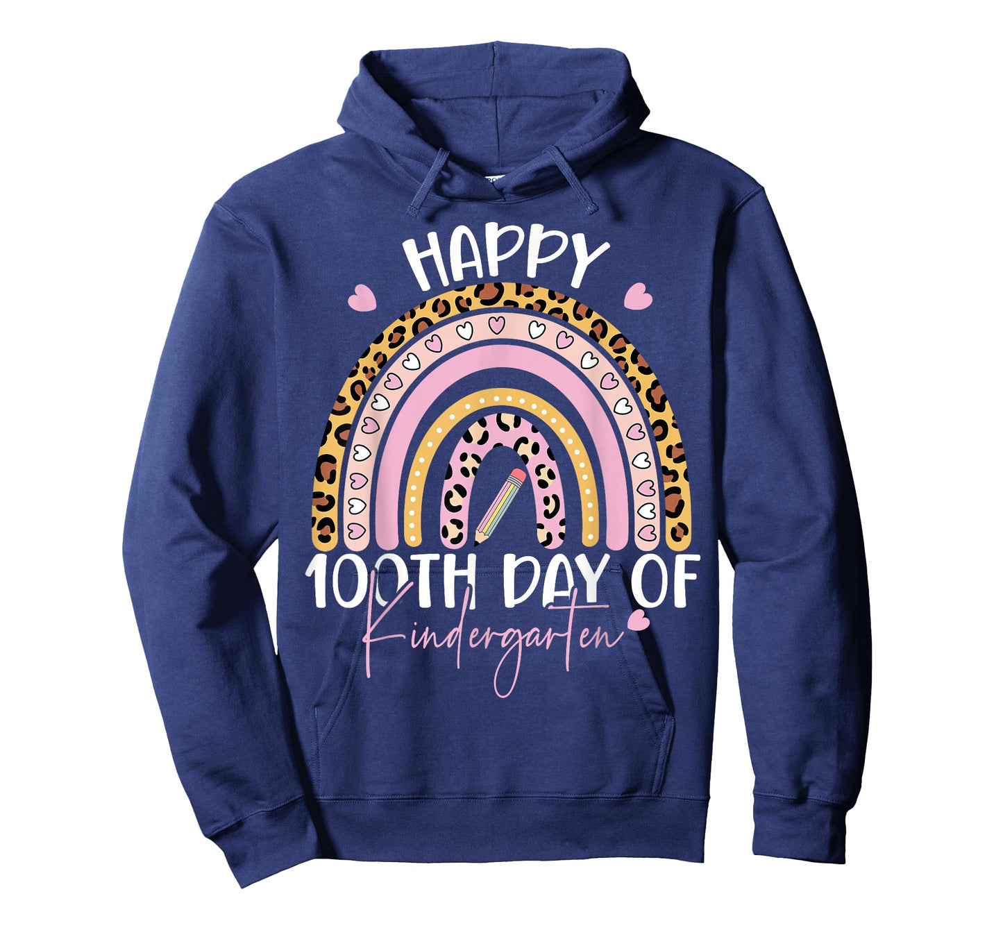 Happy 100th Day of Kindergarten Teacher 100th Days of School T-Shirt