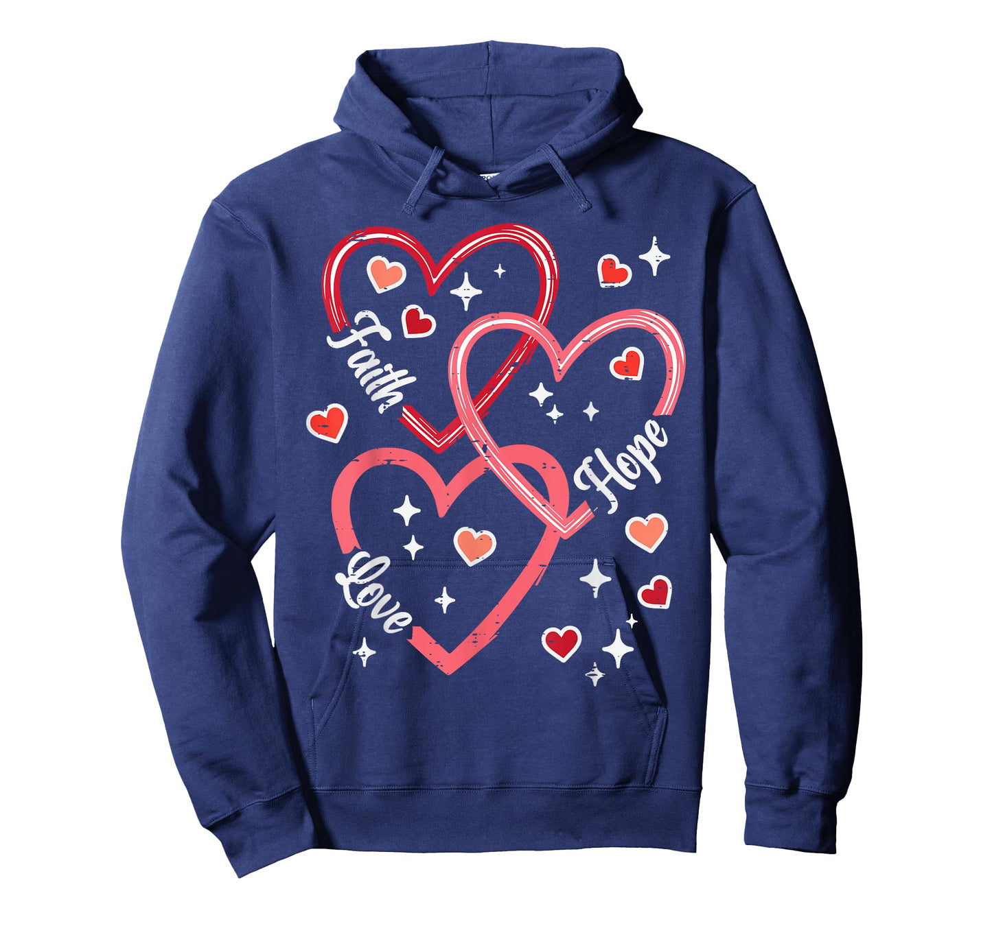 Valentines Day Faith Love Religious Christian Women Men Kids T-Shirt