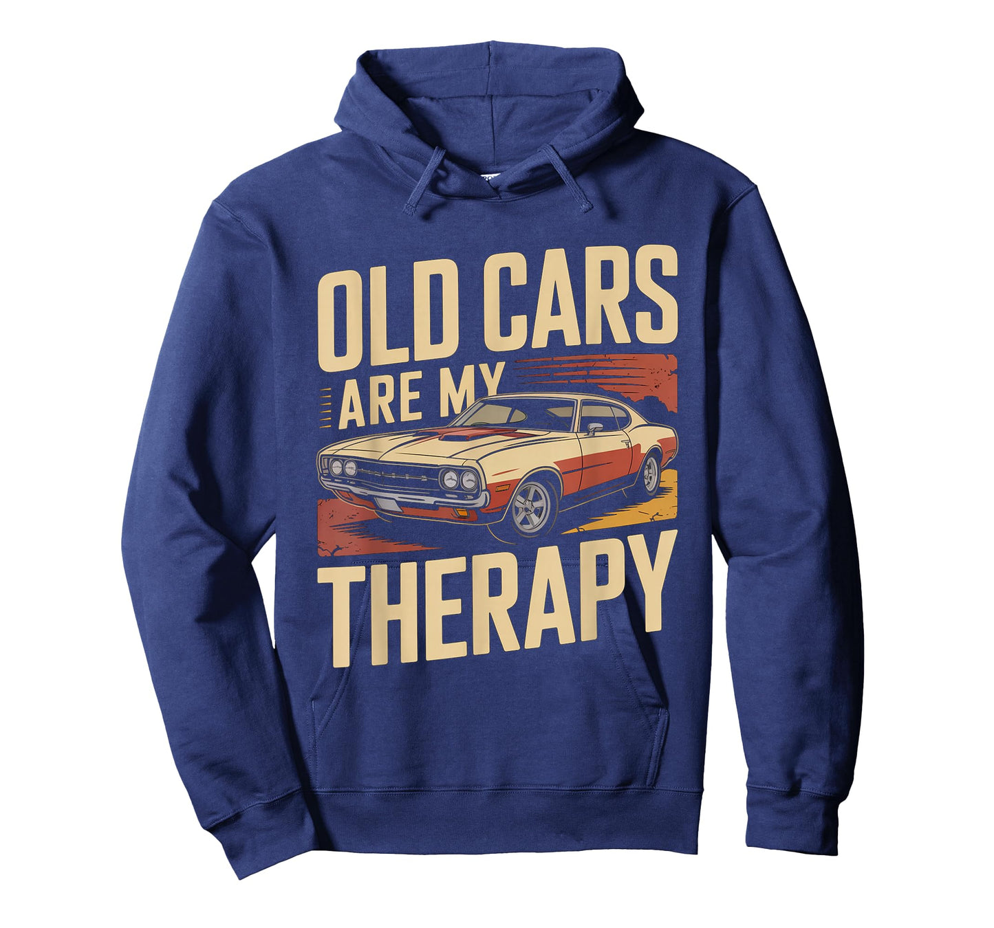 Old Cars are My Therapy Retro Classic Muscle Car T-Shirt