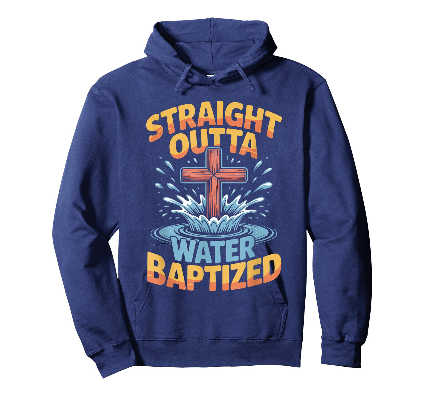 Jesus Water Baptism Christian Straight Outta Water Baptized T-Shirt