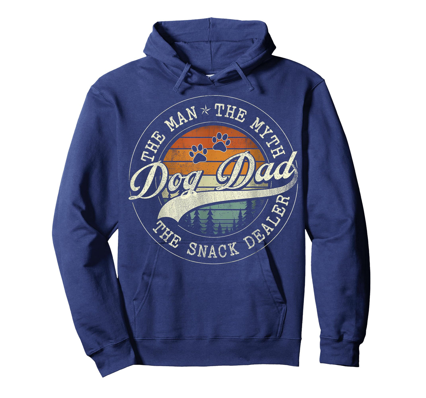 Dog Fathers Day Dog Dad The Man The Myth The Snack Dealer T-Shirt
