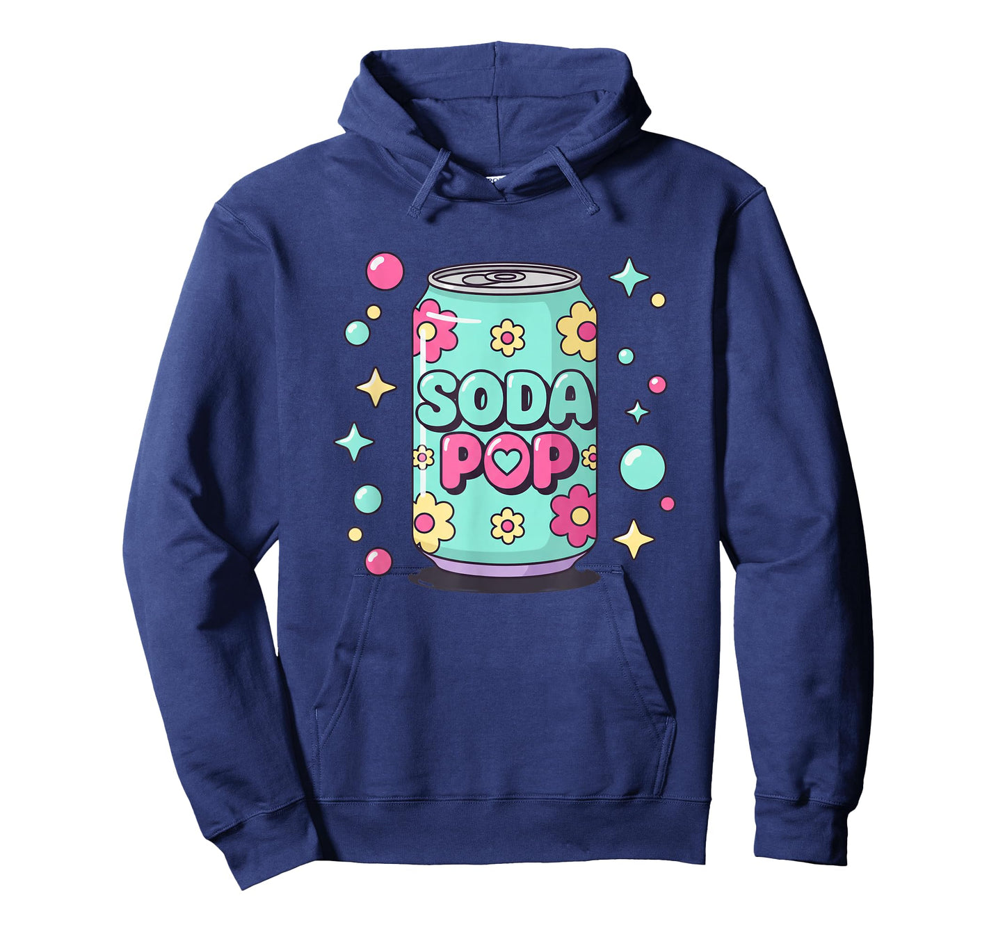 Soda Pop Kids Cute Floral Can Retro Pop Art Soda Pop T-Shirt