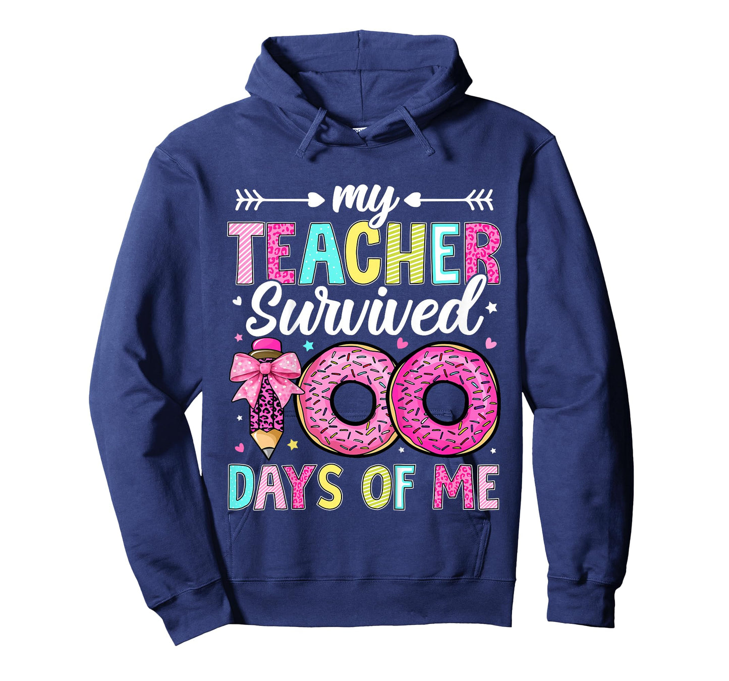Kids My Teacher Survived 100 Days of Me 100th Day of School Girls T-Shirt