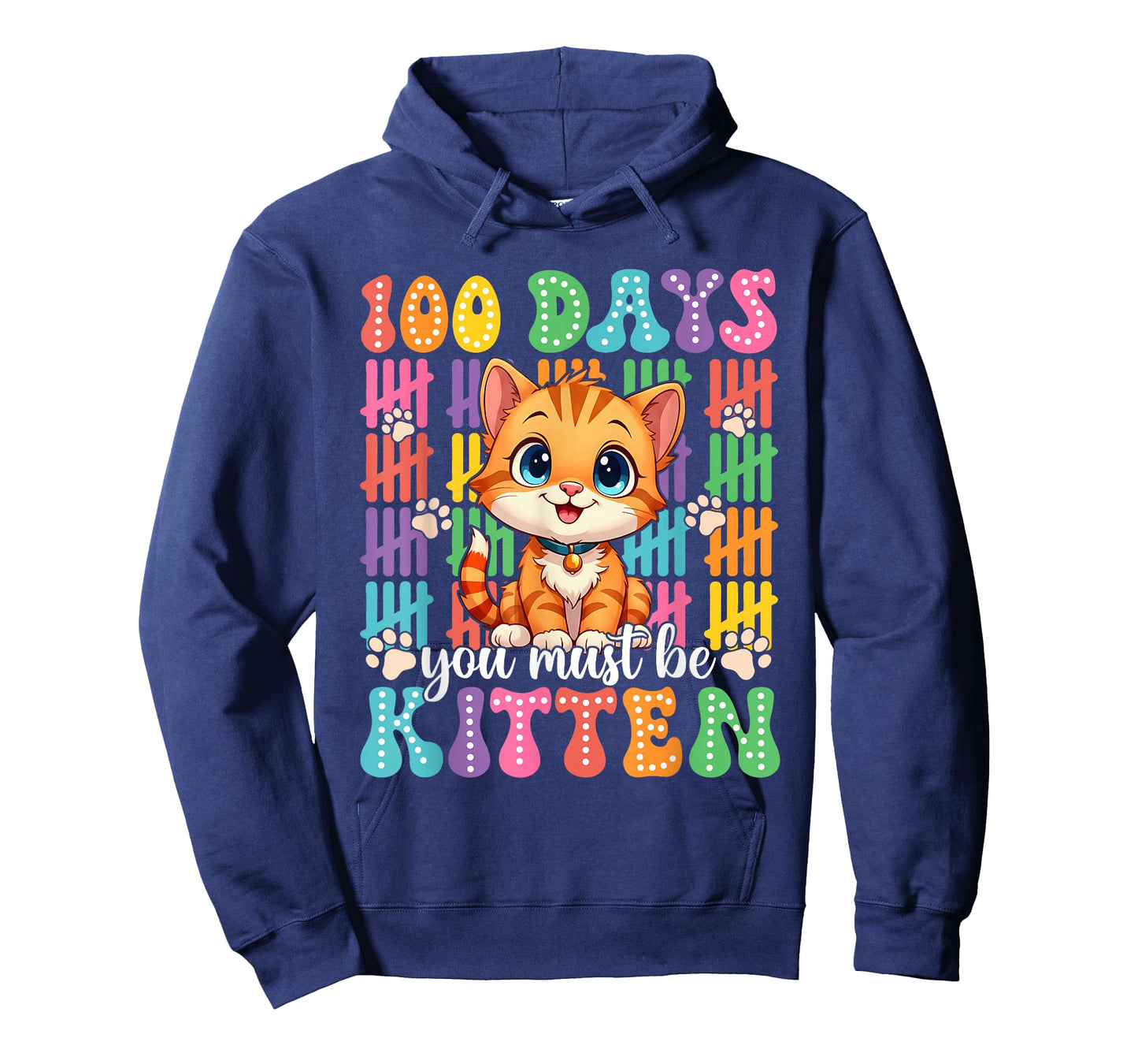 You Must Be Kitten Cat Lover Groovy 100th Day of School Kids T-Shirt