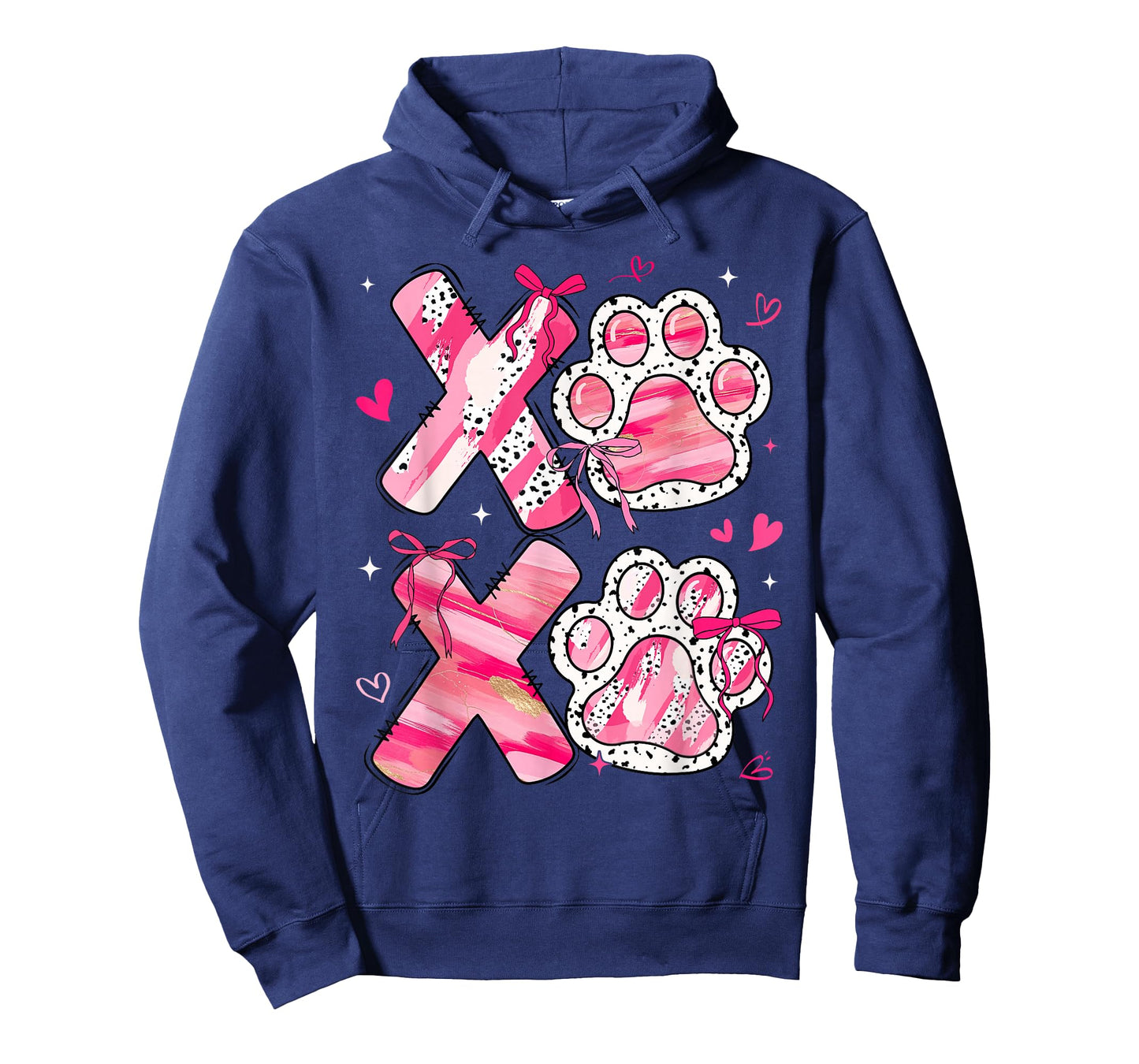 XOXO Paw Valentine Cute Coquette Bow Dog Lover Boy Girl Kid T-Shirt