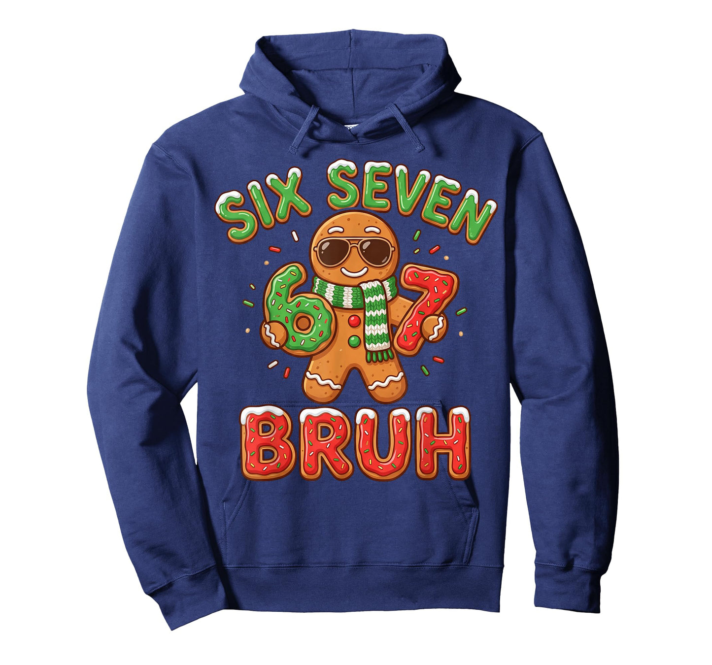 67 Christmas 6 7 Meme Gingerbread Man Xmas Pajamas Holiday T-Shirt