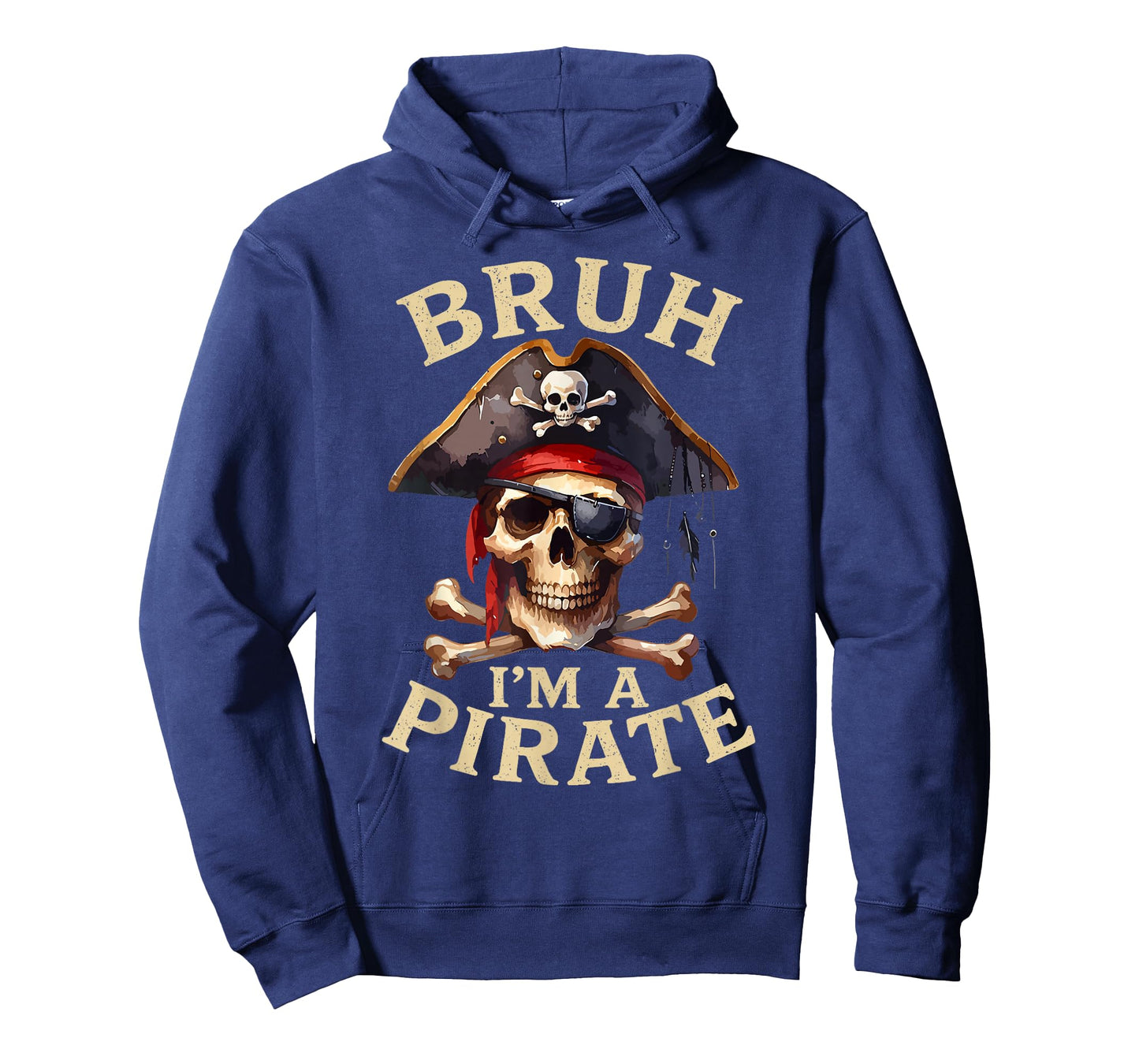 Bruh Pirate Funny Skull Costume Party Pretend I'm a Pirate T-Shirt