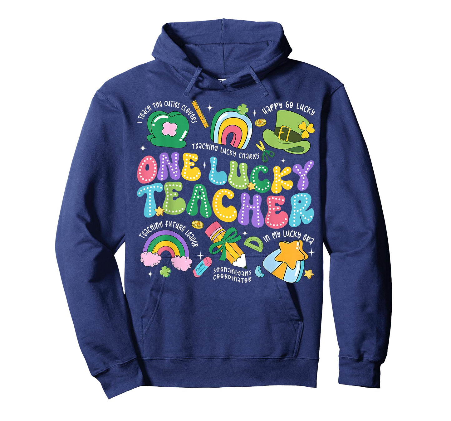 One Luckey Teacher St. Patrick's Day Irish Girl Kid Teacher T-Shirt