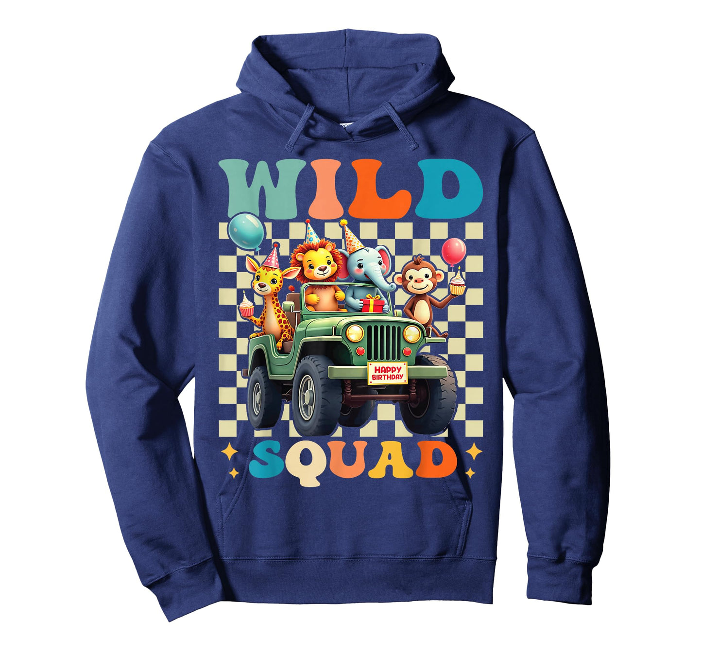 Wild Squad Zoo Born 2 be Wild Birthday Safari Jungle Animal T-Shirt