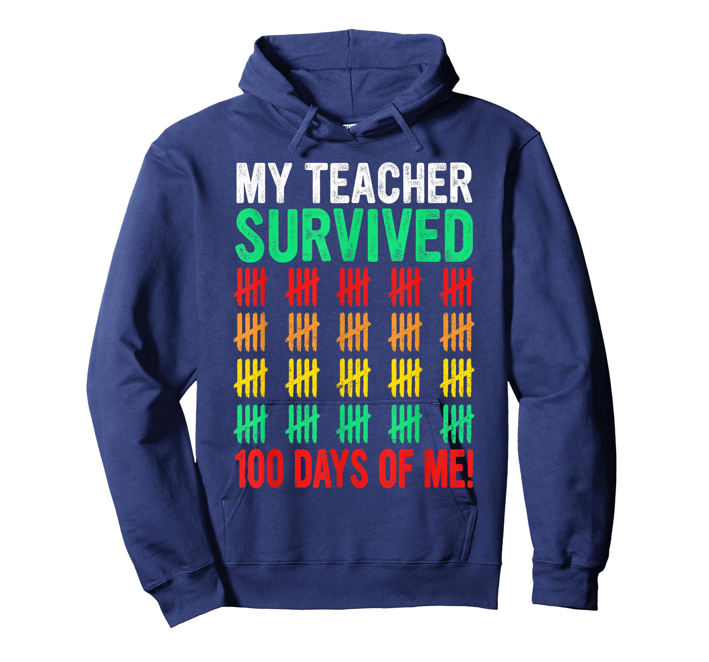 Funny My Teacher Survived 100 Days of Me Teacher Student T-Shirt