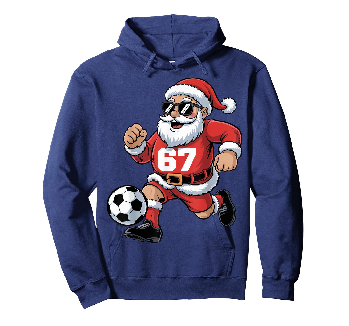 67 Soccer Santa Design for Christmas Sports Fans T-Shirt