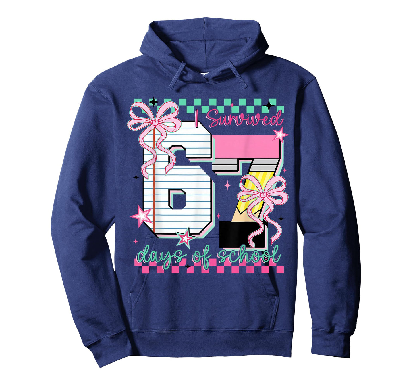 I Survived 67 Days of School Funny Six Seven 6 7 Meme Z Gen T-Shirt