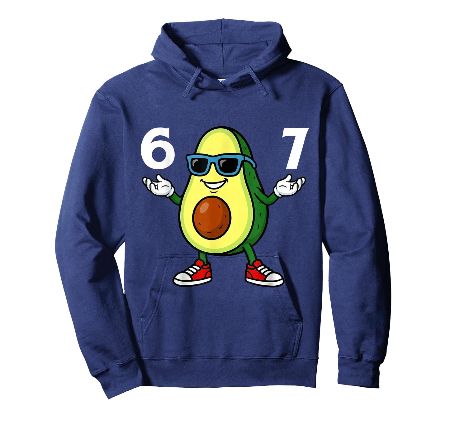 67 Avocado 6 7 Funny Cool Six Seven Meme Cartoon Boys Teen T-Shirt