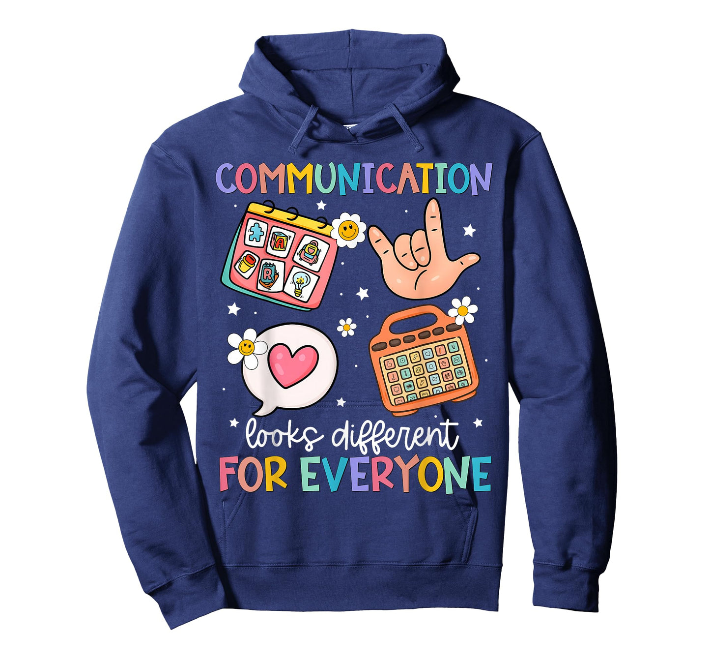 Communication Looks Different for Everyone SPED Teacher ASD T-Shirt
