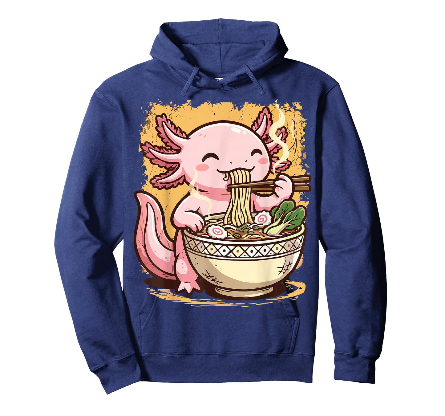 Axolotl Eating Ramen Noodles T-Shirt