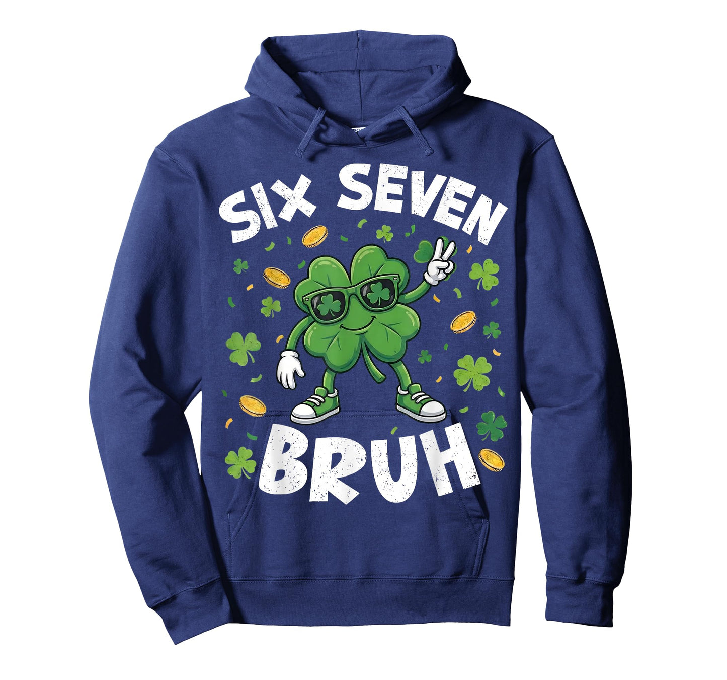 Six Seven Bruh St Patricks Day 67 Shamrock Saint Paddys Kid T-Shirt