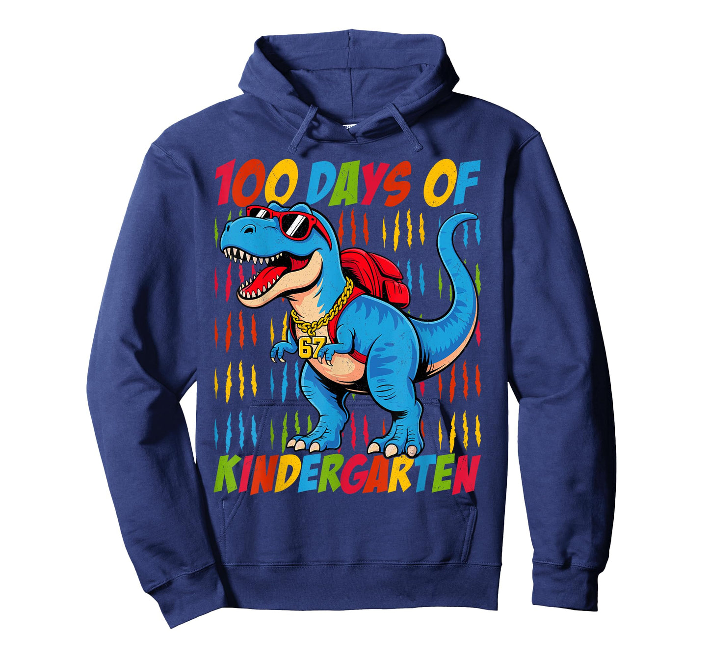 100 Days of Kindergarten Trex Dinosaur Kids Boys School T-Shirt