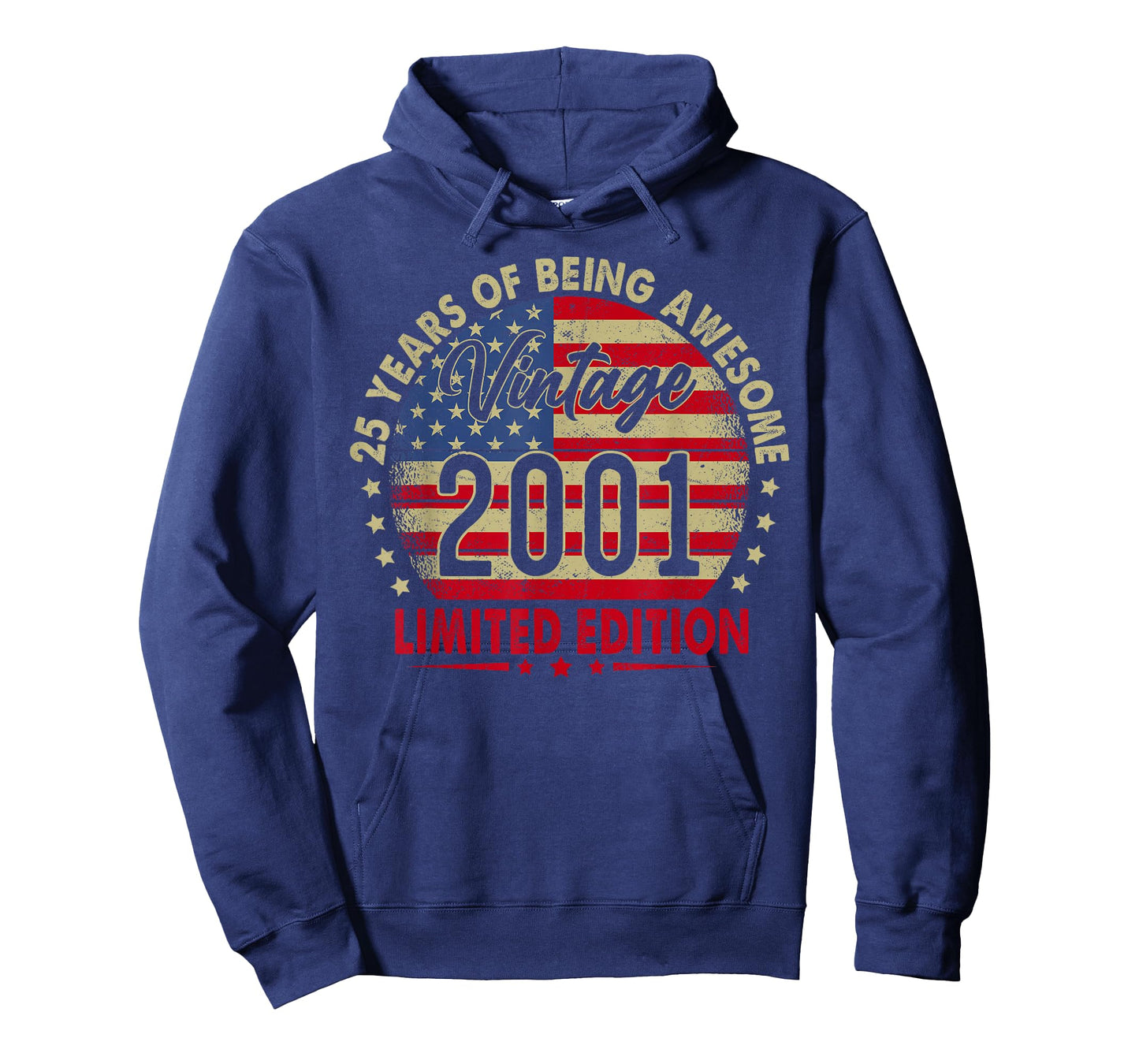 Vintage 2001 Limited Edition 25th Birthday 25 Years Old T-Shirt