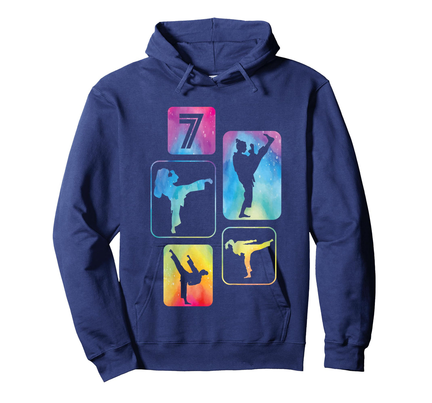 7th Birthday Karate Taekwondo 7 Years Old Boy Martial Arts T-Shirt