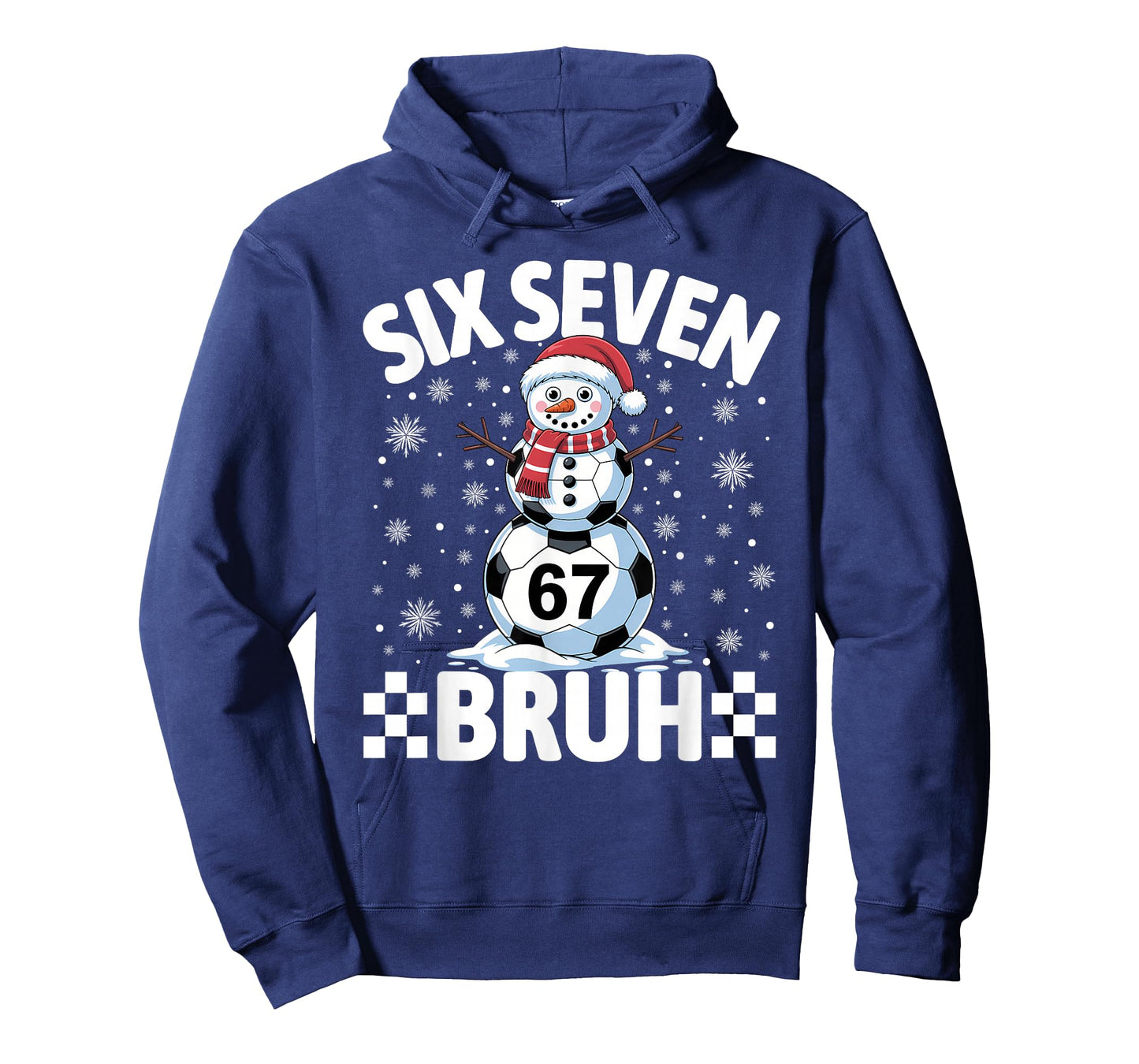 Christmas 67 Meme Soccer Snowman Bruh Funny Xmas Boys Kids T-Shirt