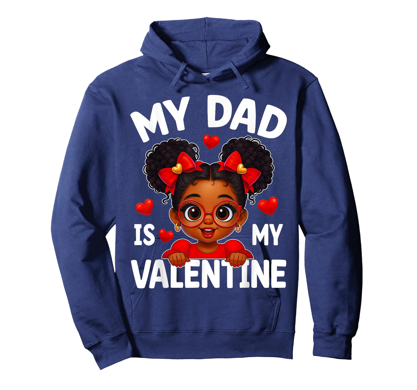 Dad is My Valentine African American Kids Valentine's Day T-Shirt